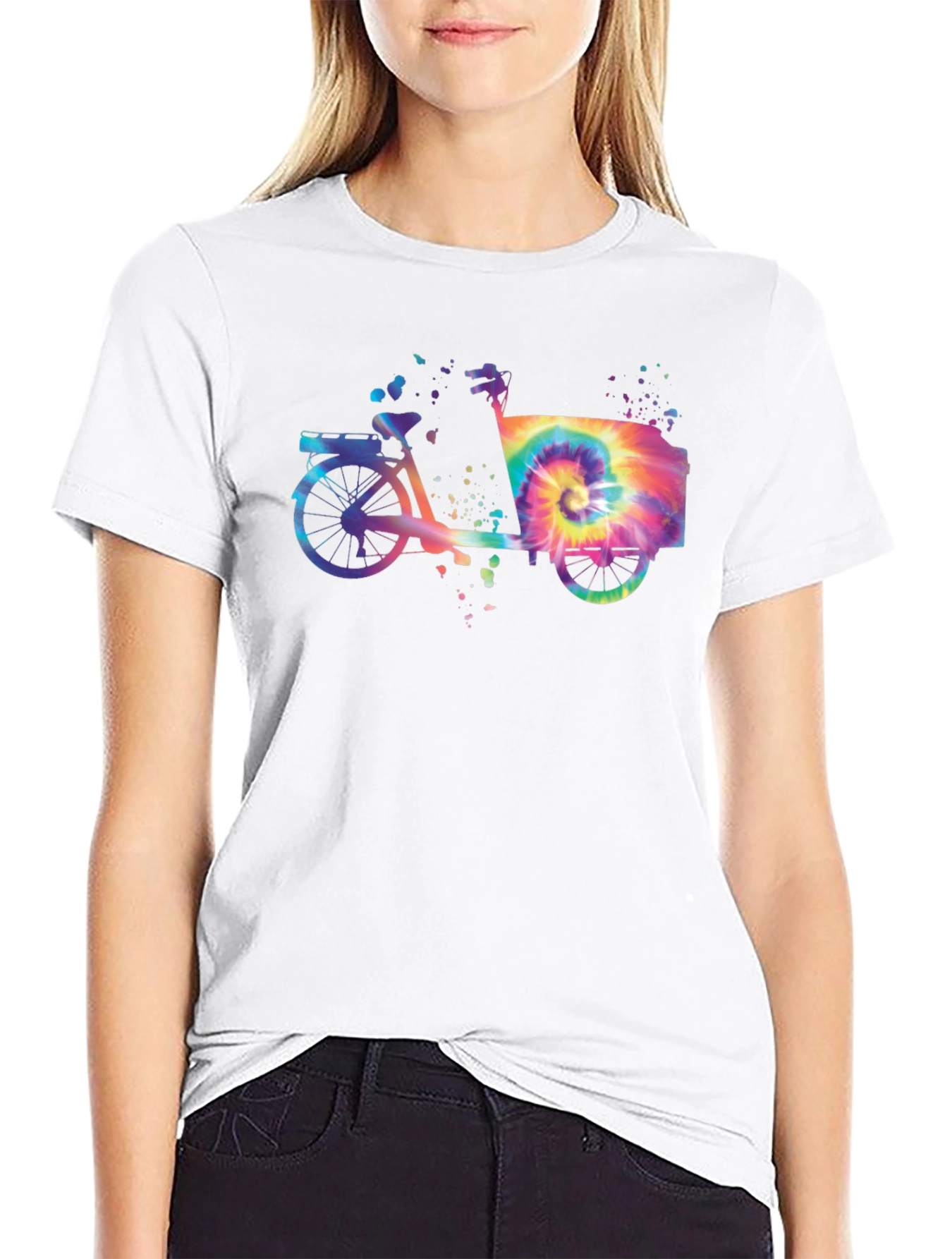 Tie-Dye Bicycle T-Shirt - Retro Ride