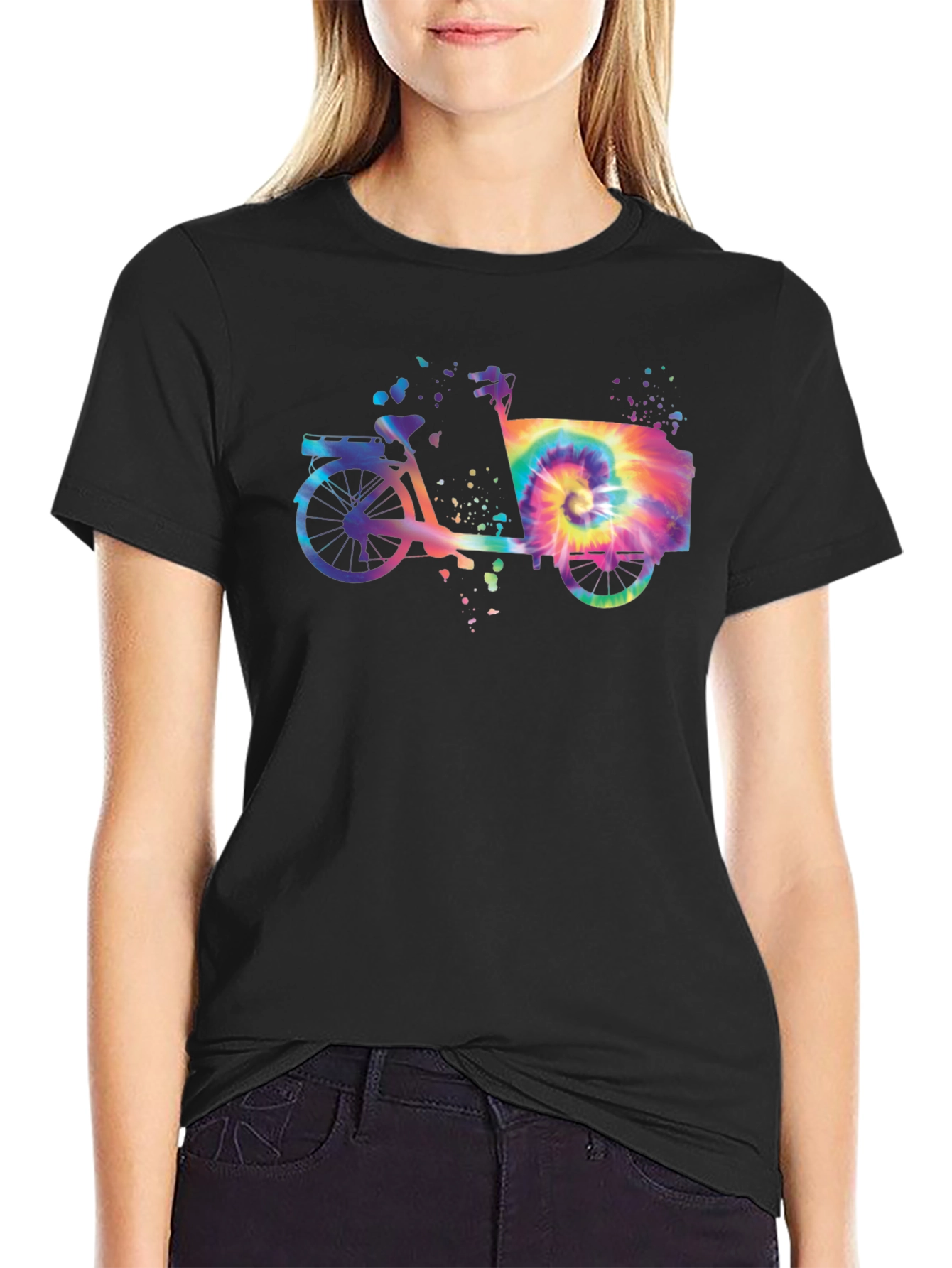 Tie-Dye Bicycle T-Shirt - Retro Ride