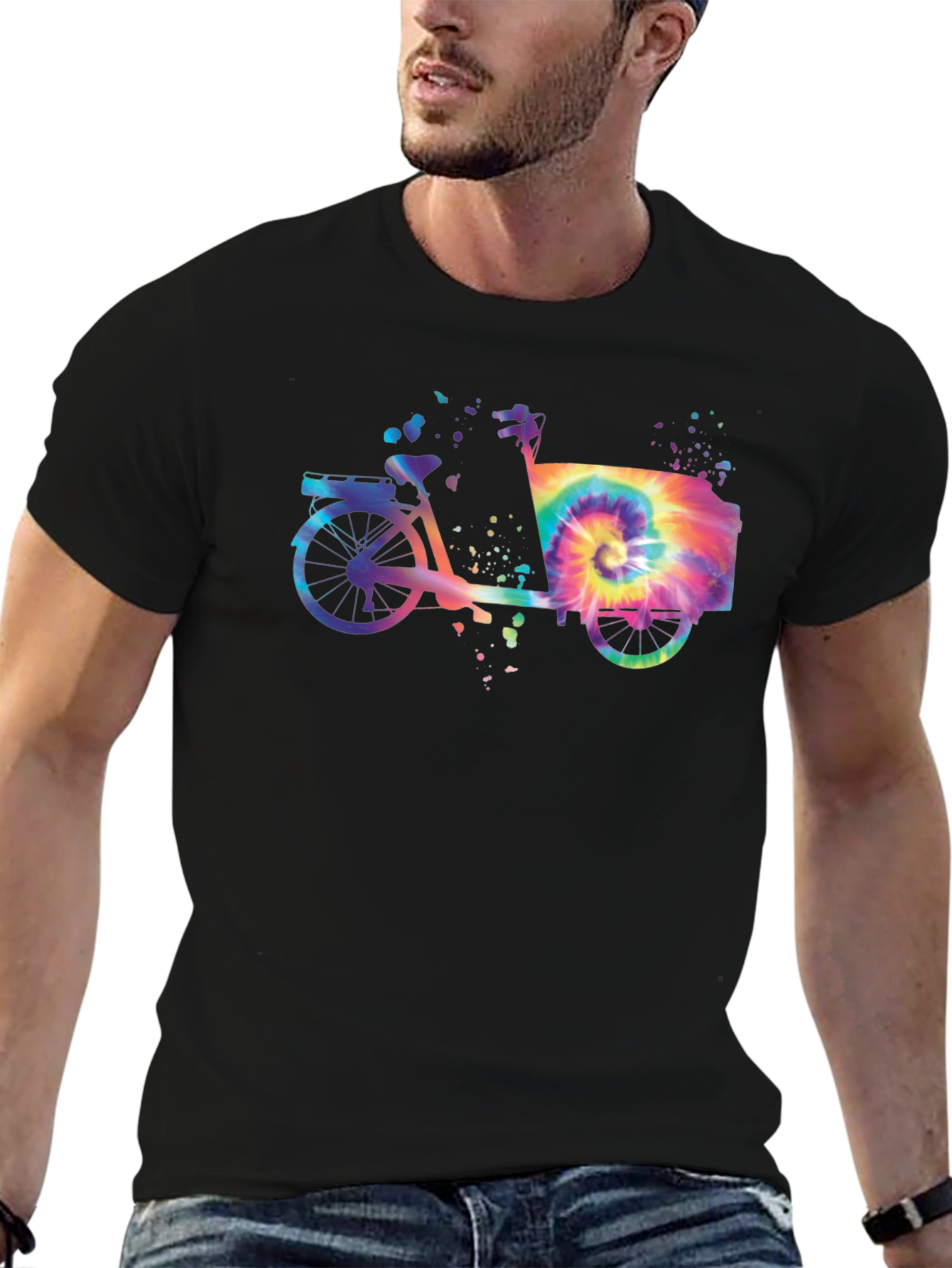 Tie-Dye Bicycle T-Shirt - Retro Ride