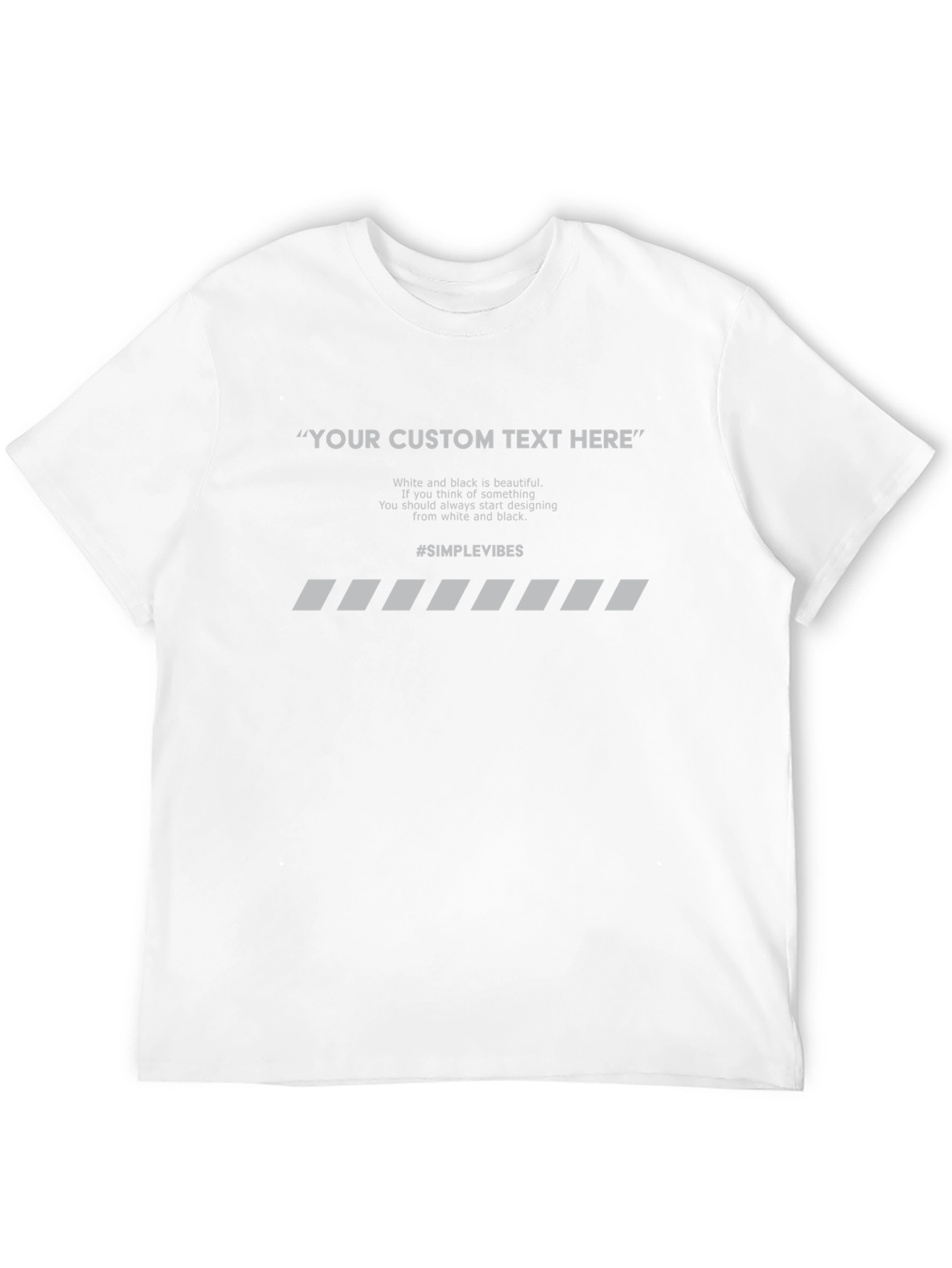 Customizable Black Graphic Tee