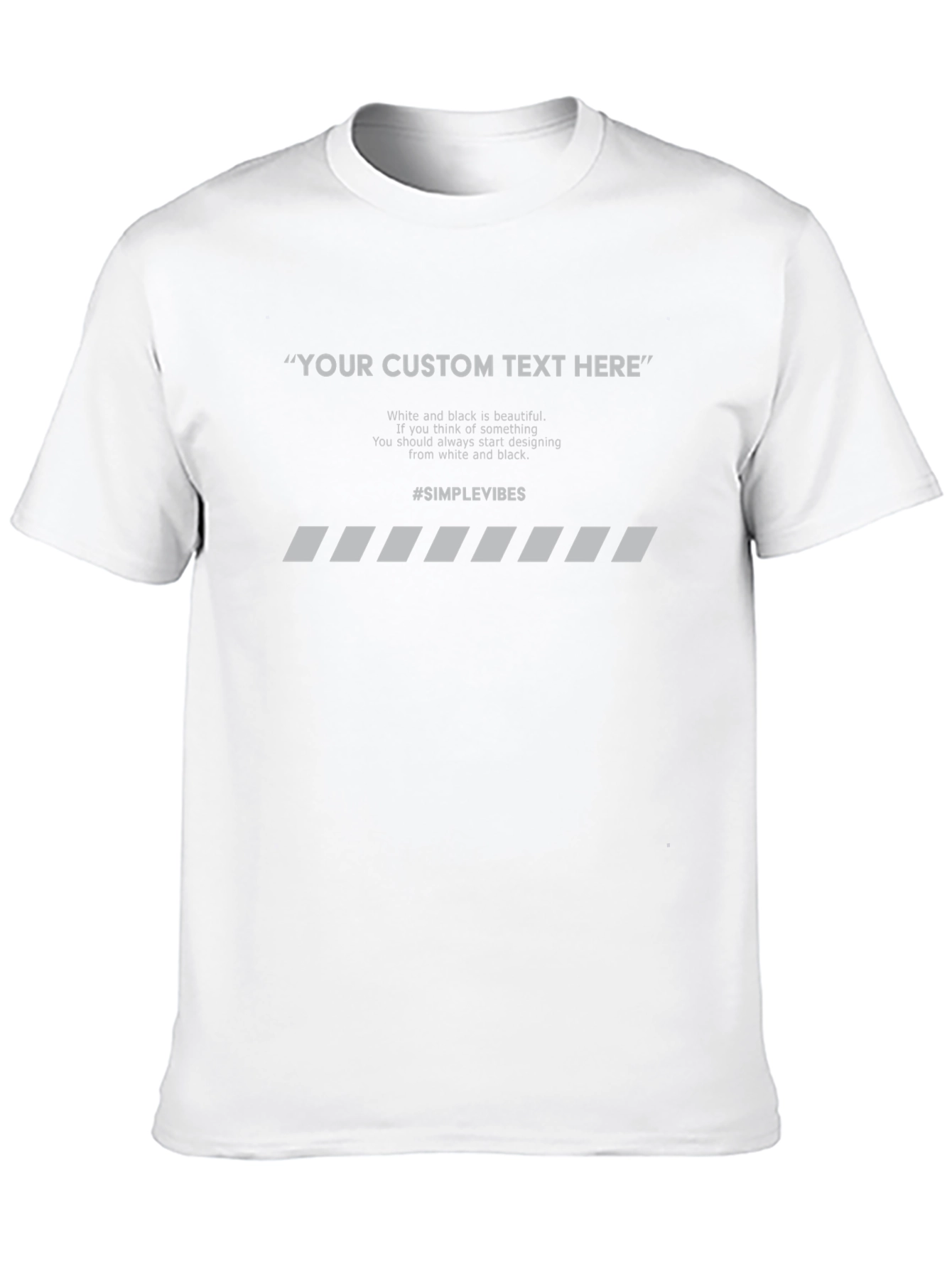 Customizable Black Graphic Tee