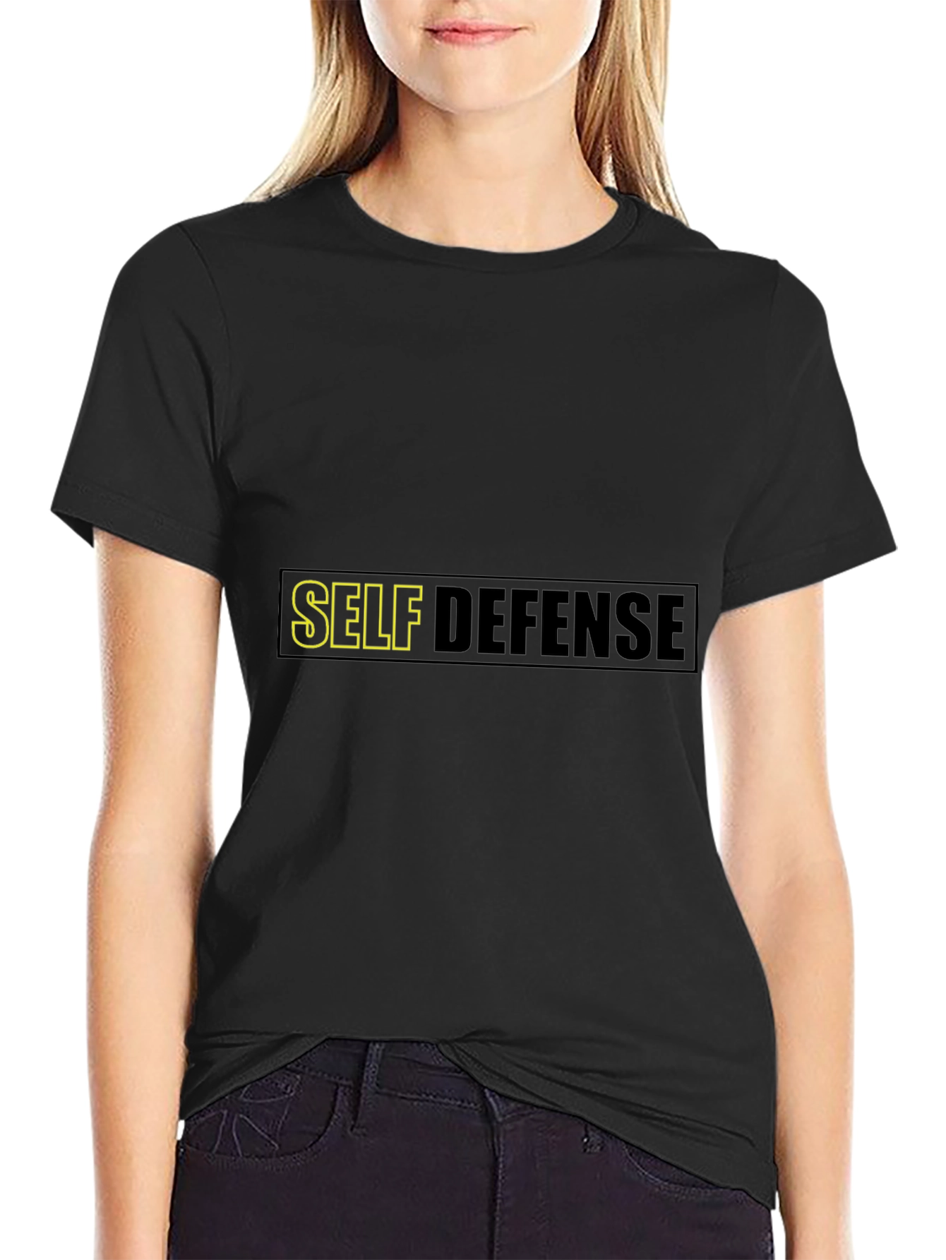 Self Defense Black T-Shirt