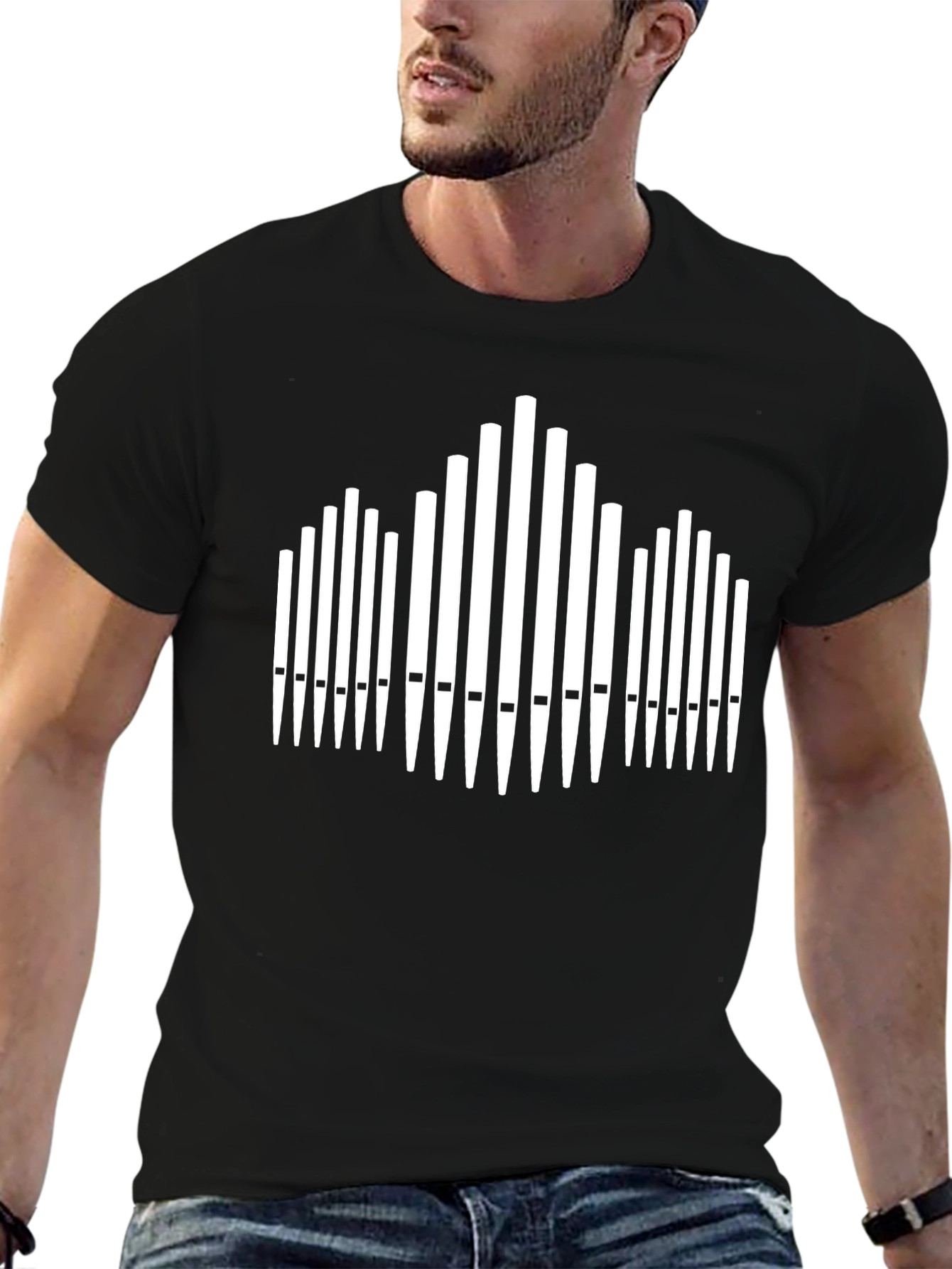 Organ Pipes Graphic Tee - Musicians Novelty Shirt