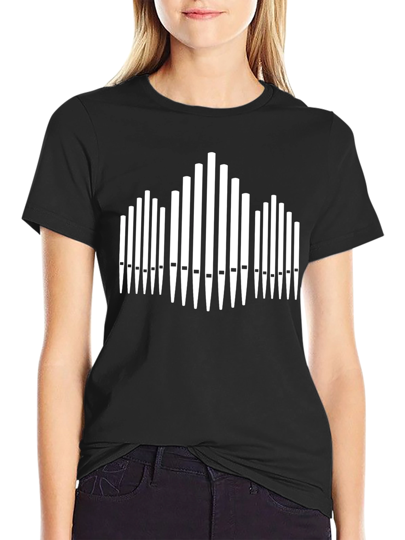 Organ Pipes Graphic Tee - Musicians Novelty Shirt