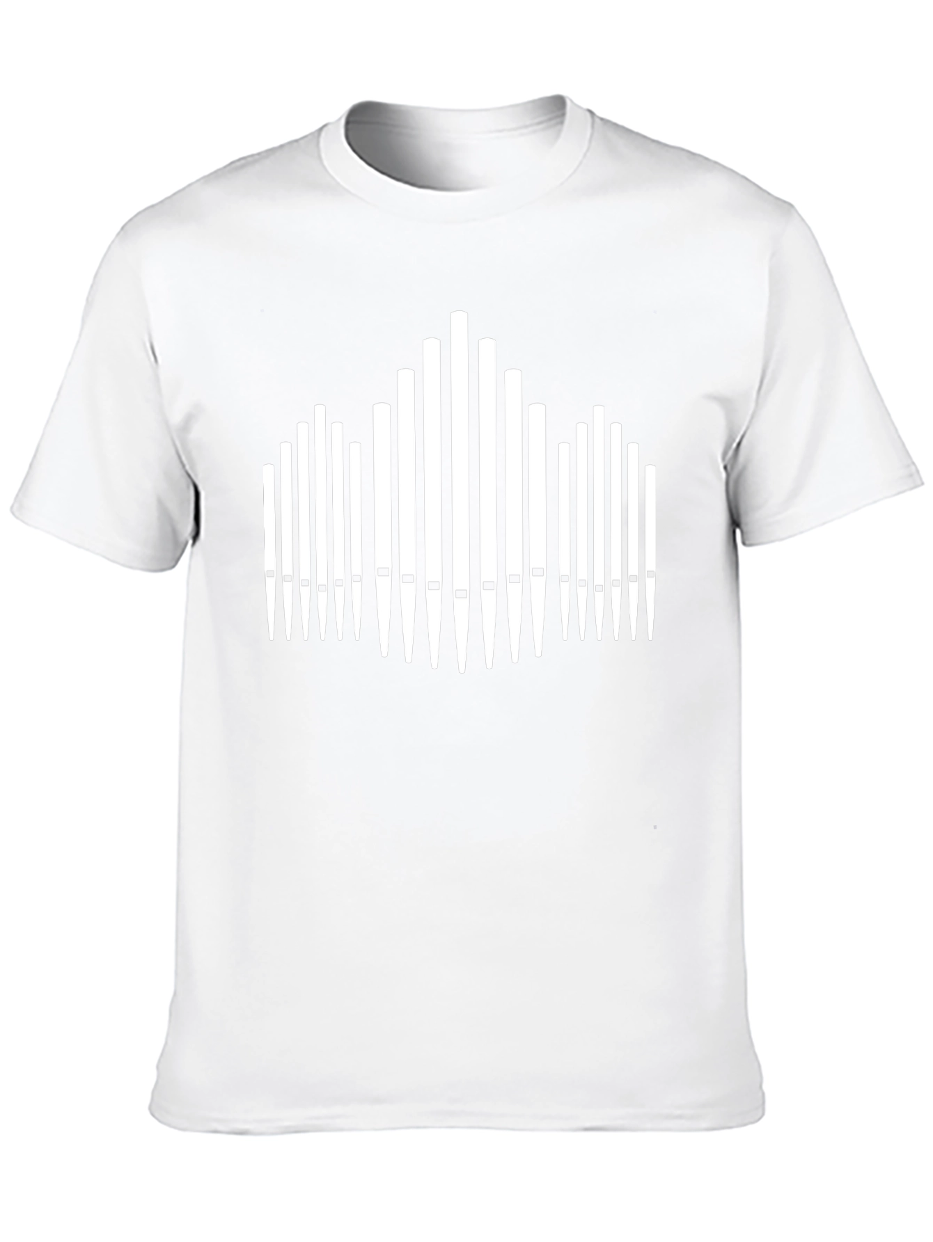 Organ Pipes Graphic Tee - Musicians Novelty Shirt