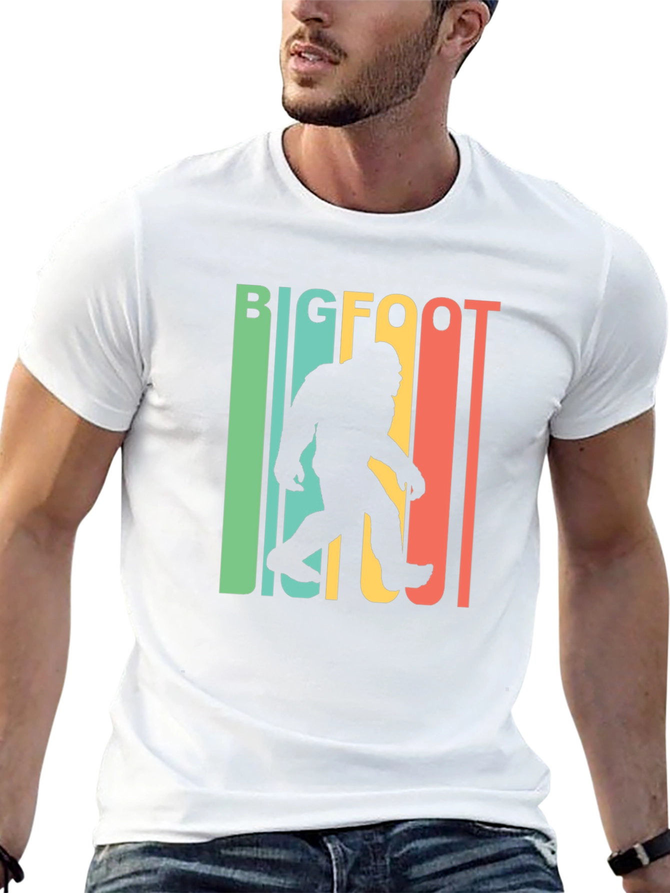 Retro Bigfoot T-Shirt - Sasquatch Tee