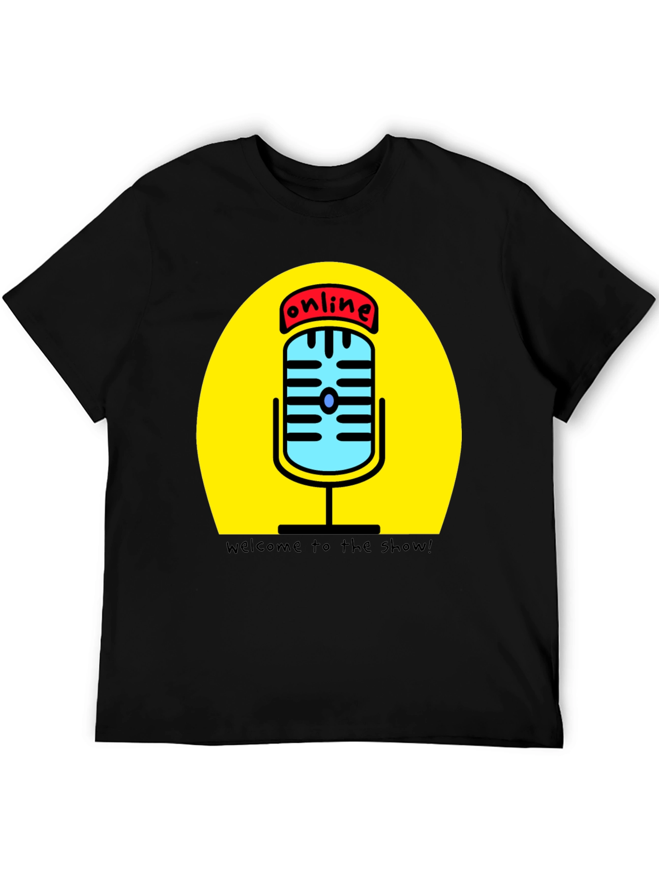 Online Show T-Shirt - Podcast Mic Graphic Tee