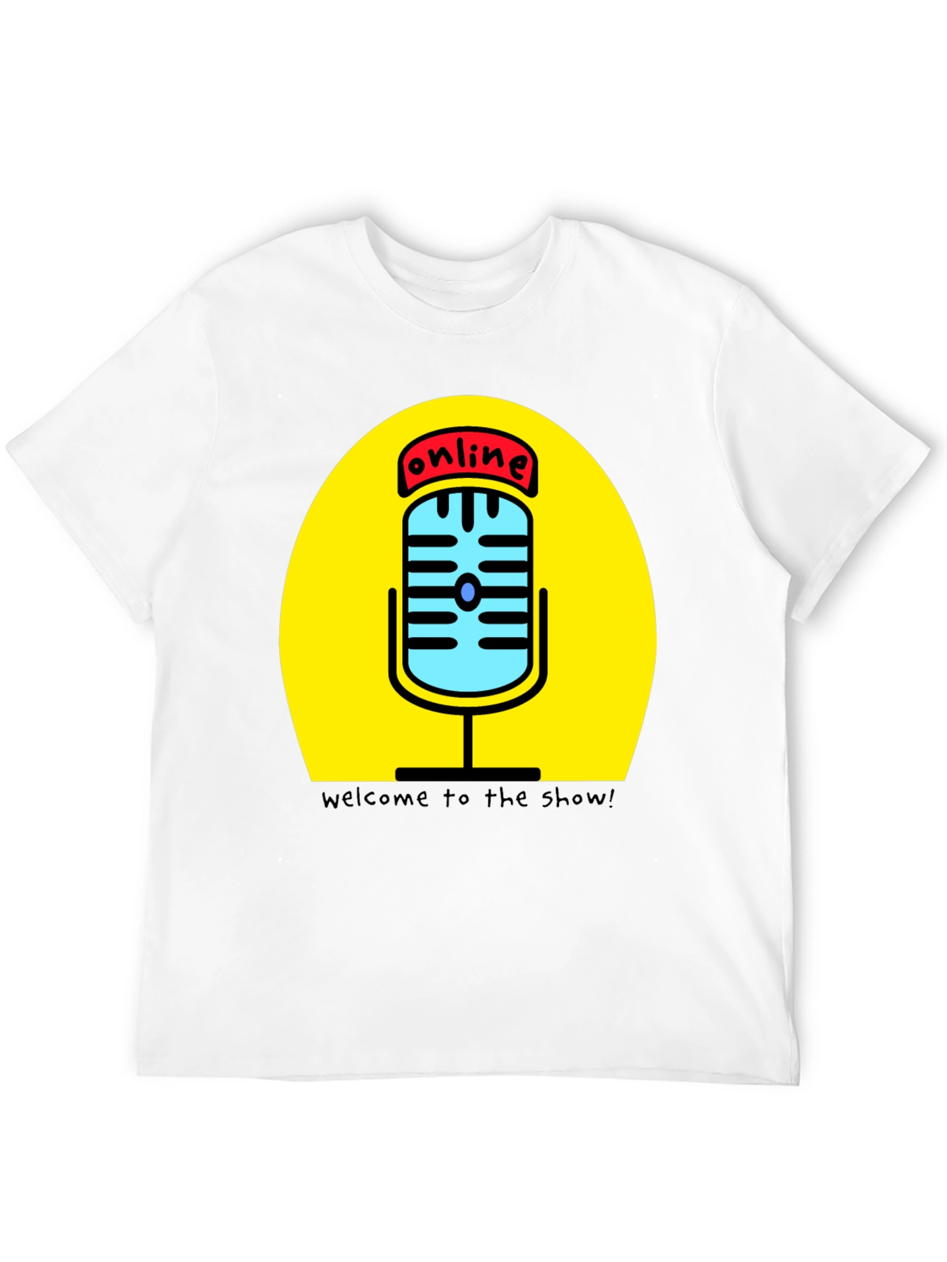 Online Show T-Shirt - Podcast Mic Graphic Tee