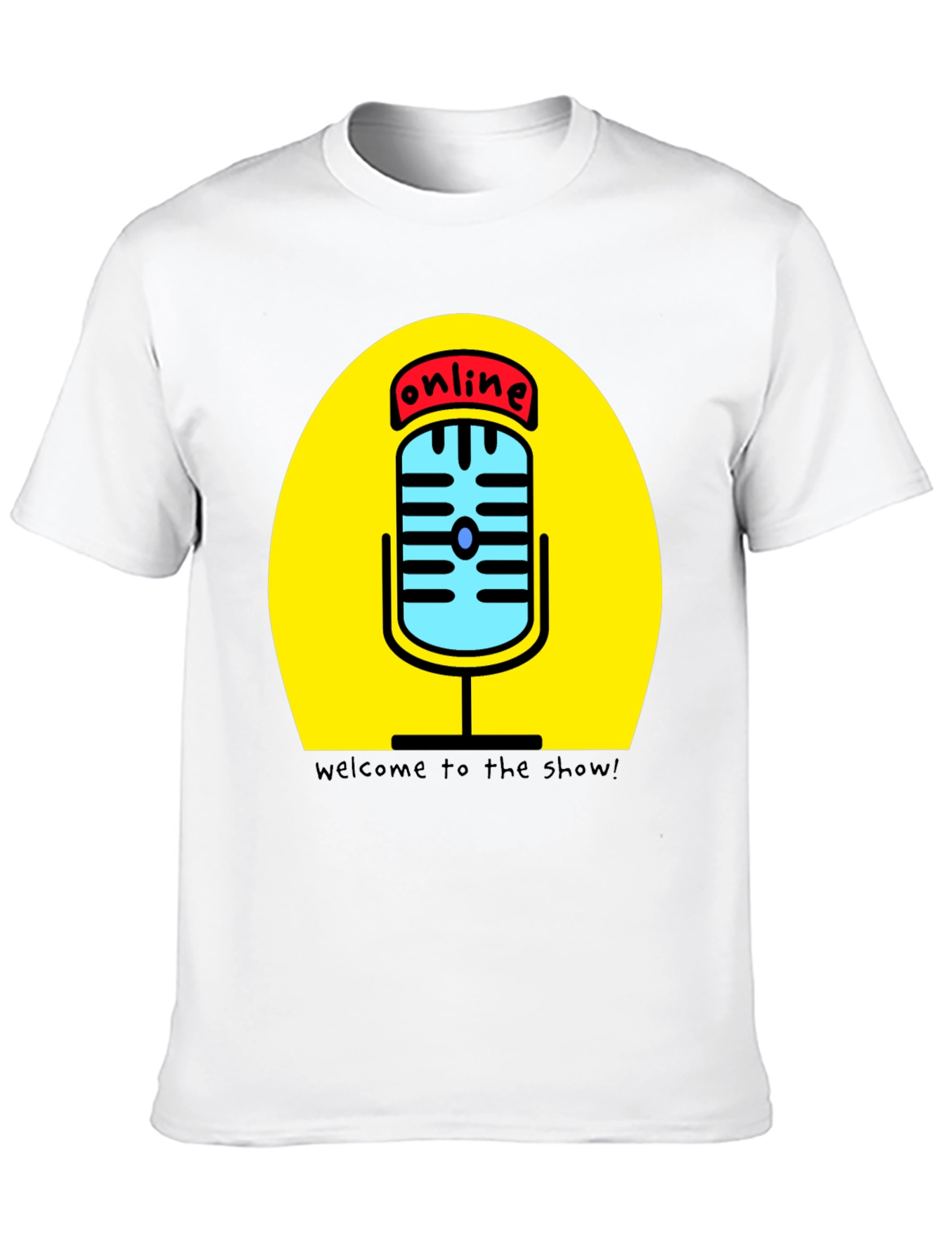 Online Show T-Shirt - Podcast Mic Graphic Tee