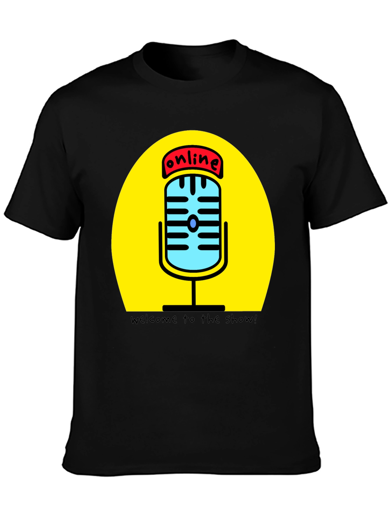 Online Show T-Shirt - Podcast Mic Graphic Tee