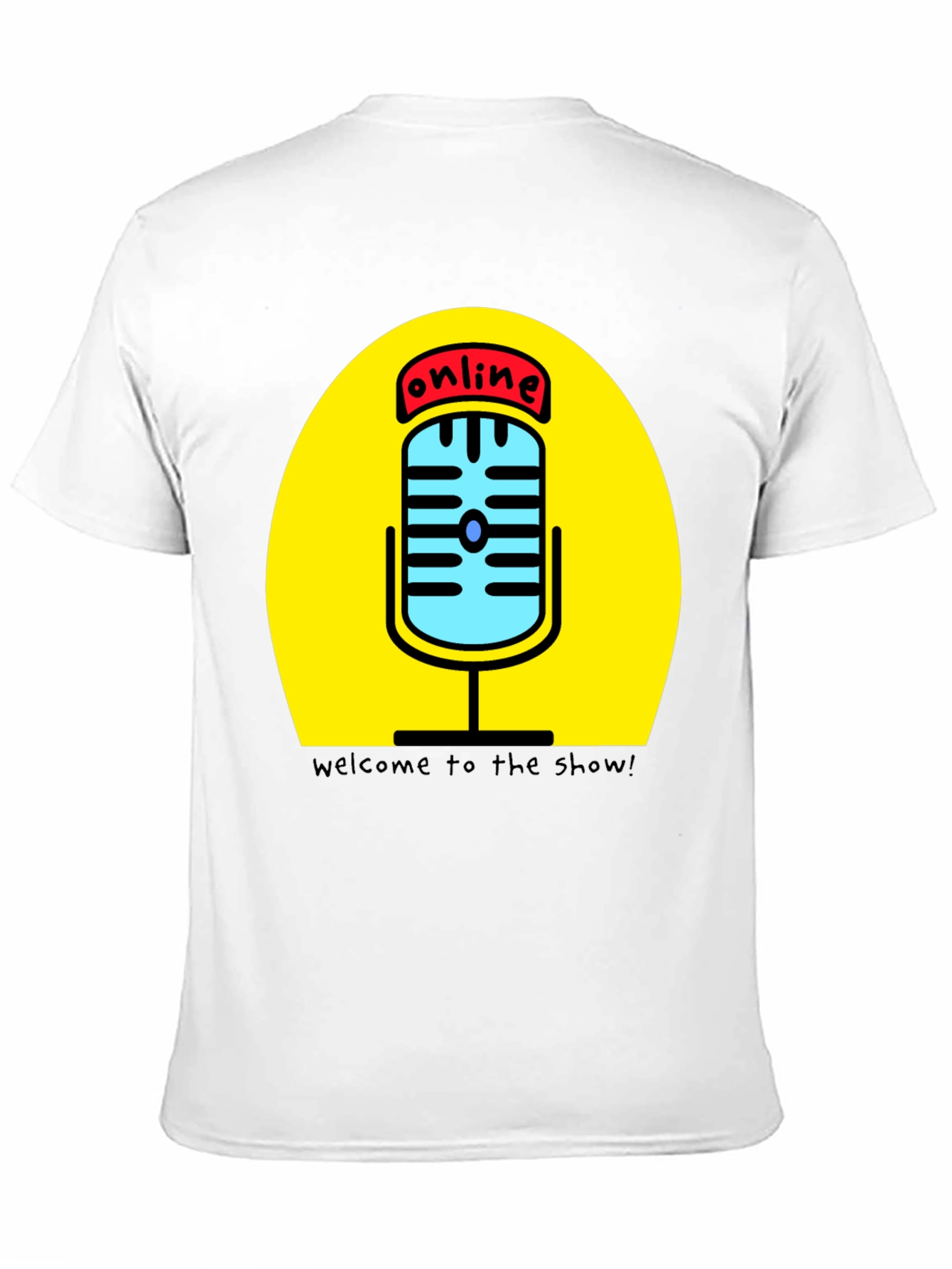 Online Show T-Shirt - Podcast Mic Graphic Tee