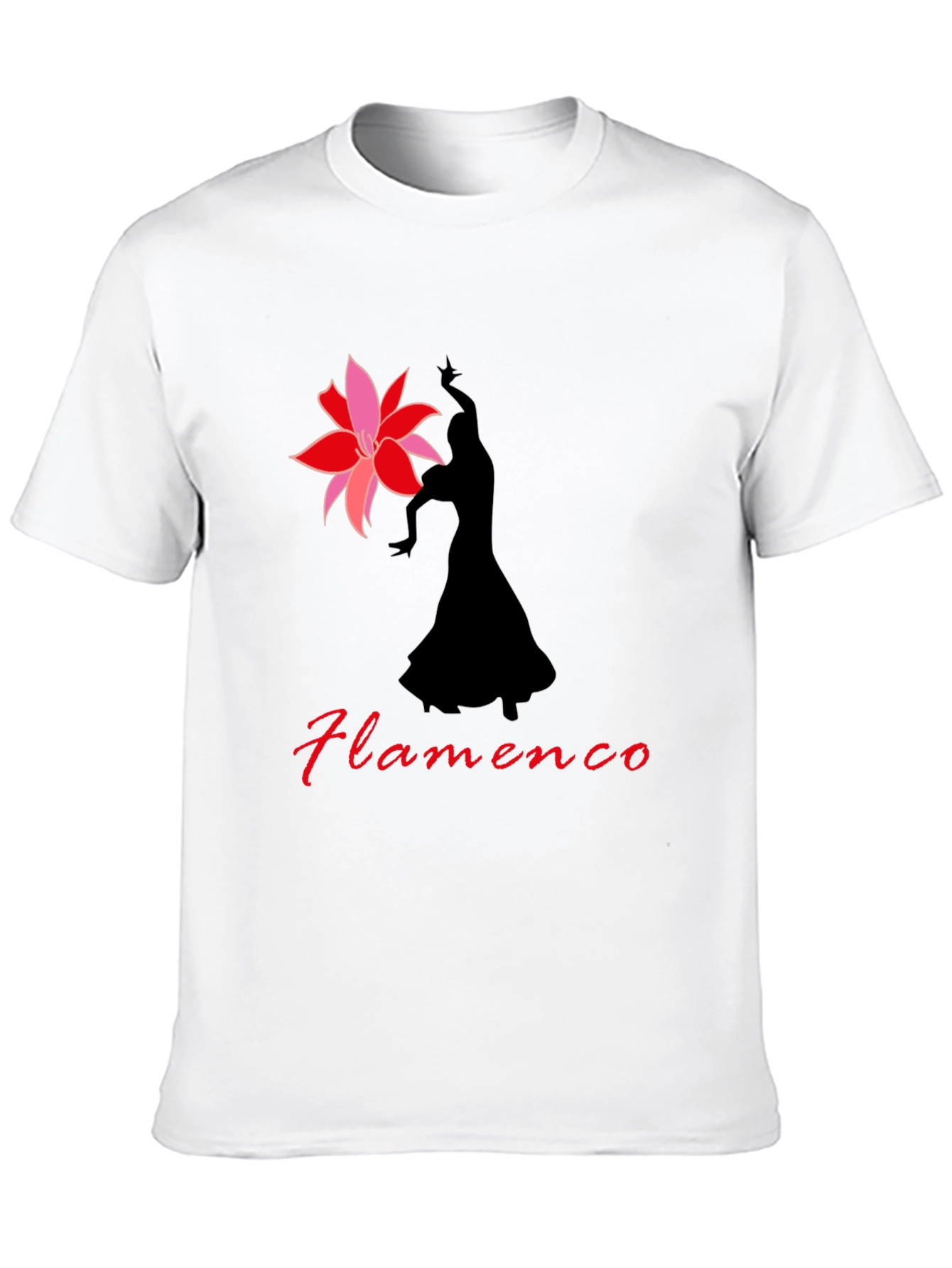 Flamenco Dancer T-Shirt - Elegant Black Tee