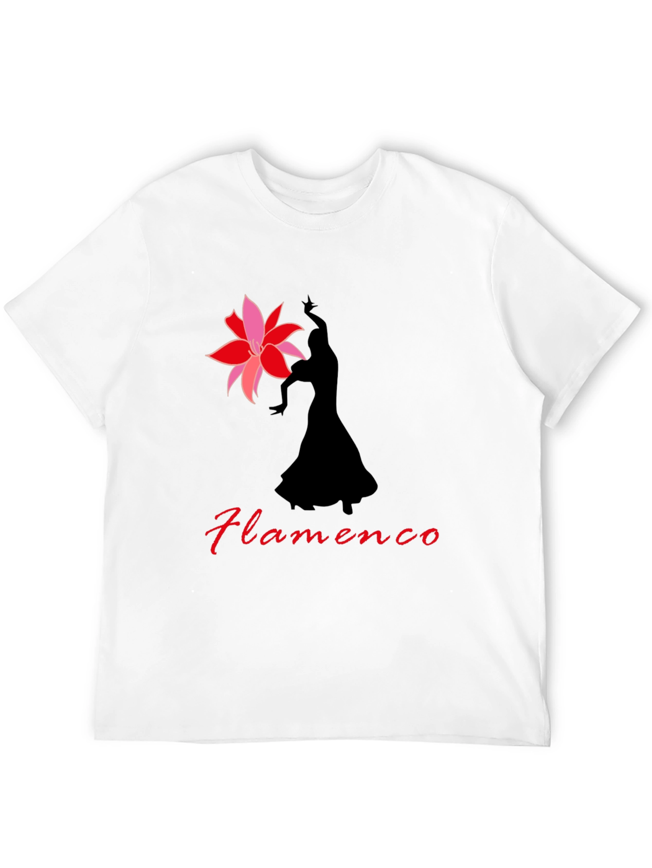 Flamenco Dancer T-Shirt - Elegant Black Tee