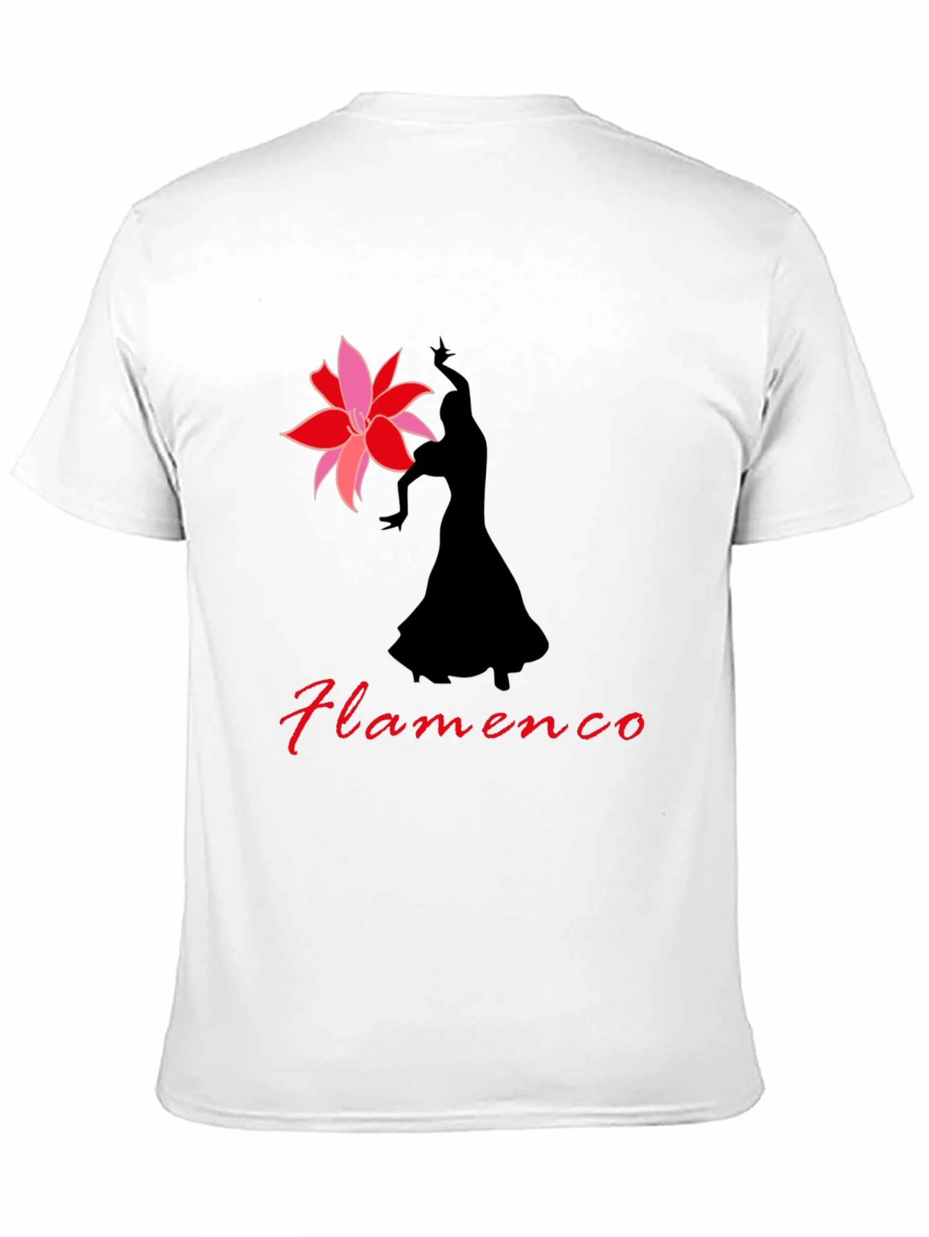 Flamenco Dancer T-Shirt - Elegant Black Tee
