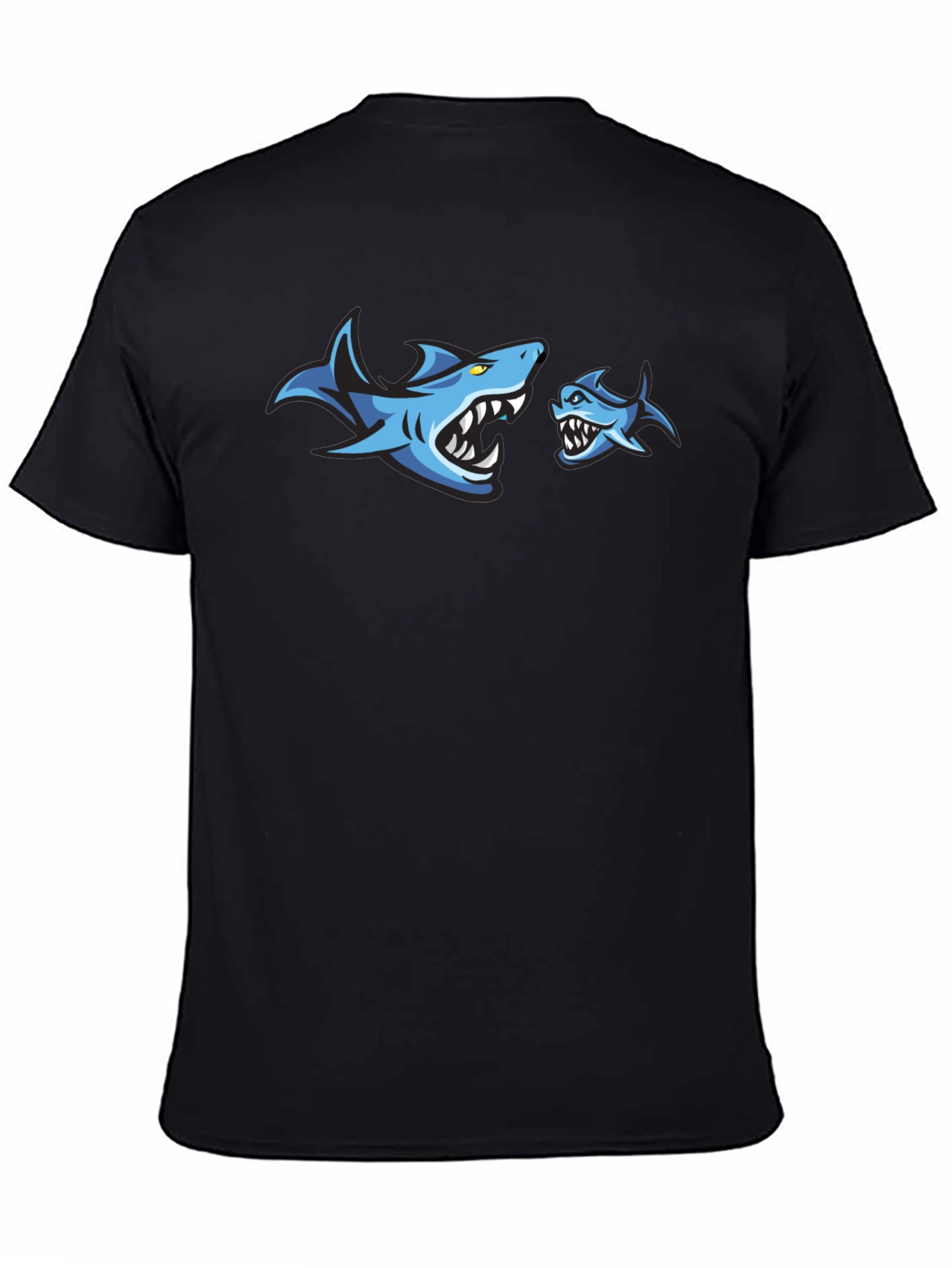 Shark Graphic Print Crew Neck T-Shirt