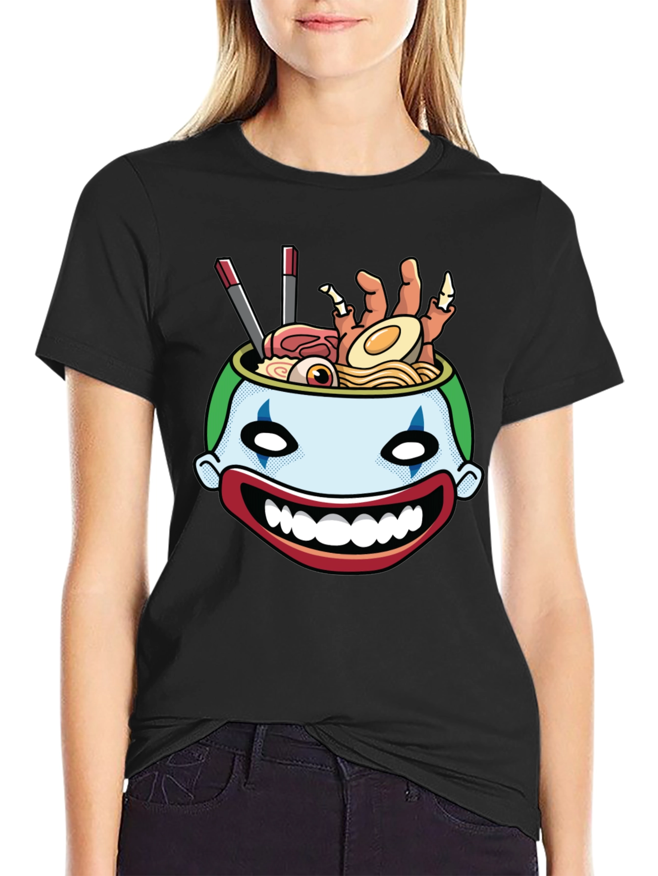 Clown Ramen T-Shirt - Unique Graphic Tee