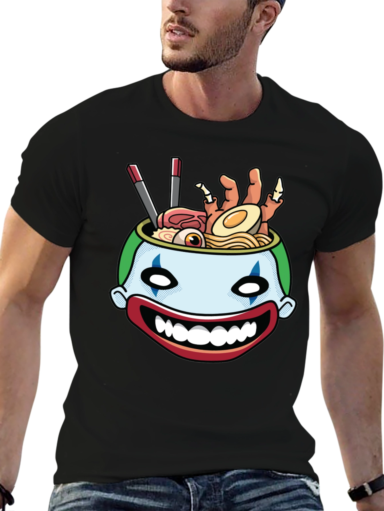 Clown Ramen T-Shirt - Unique Graphic Tee