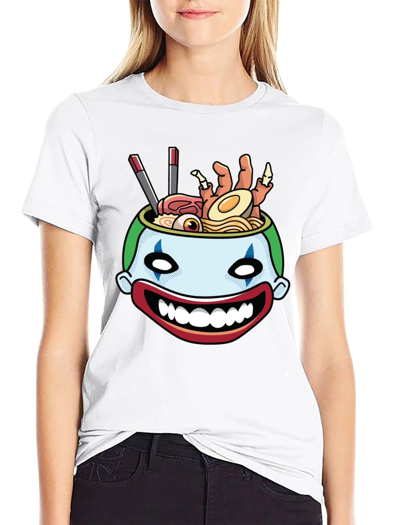 Clown Ramen T-Shirt - Unique Graphic Tee