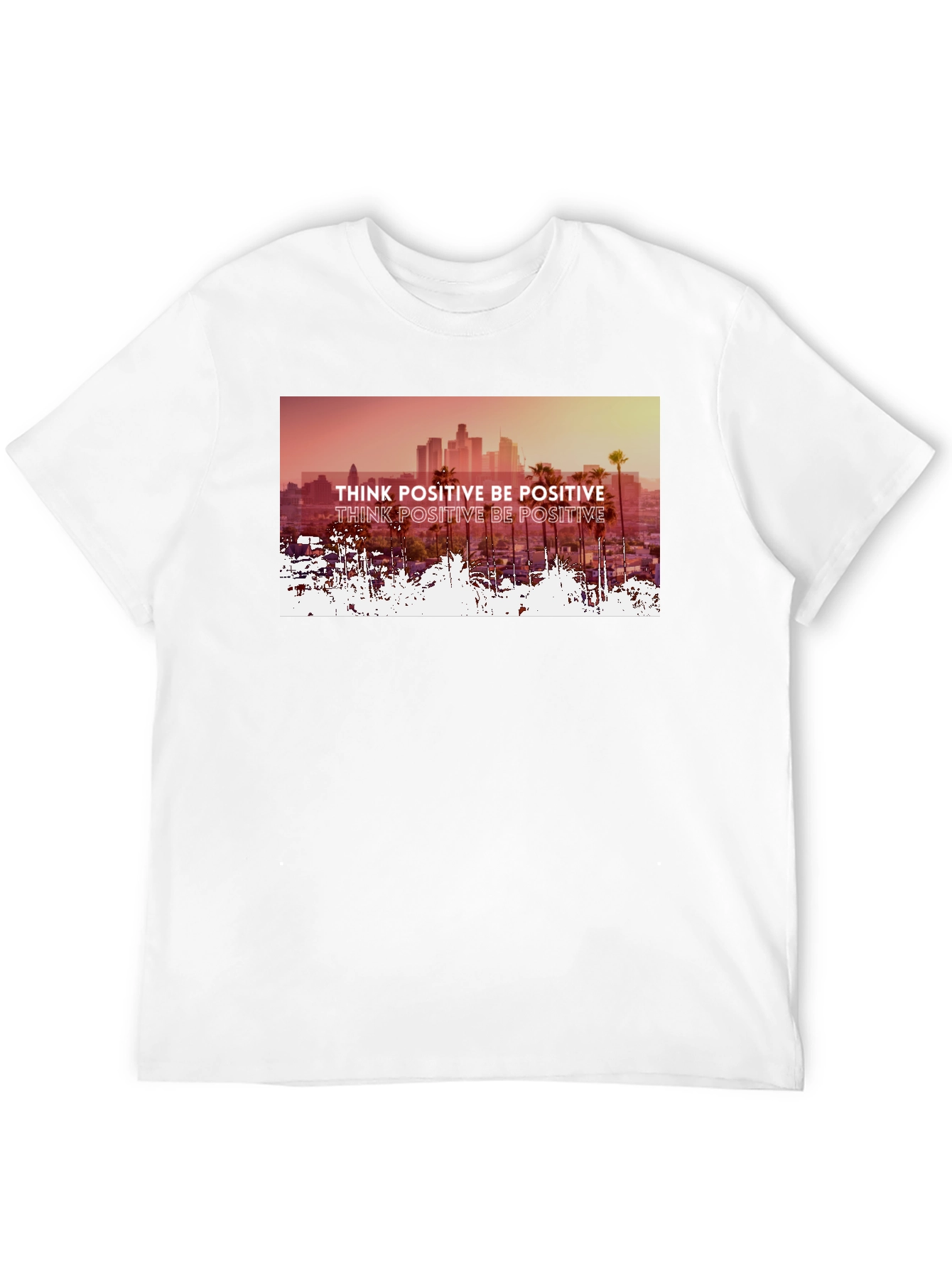 Think Positive Graphic Tee - Mens Black T-Shirt