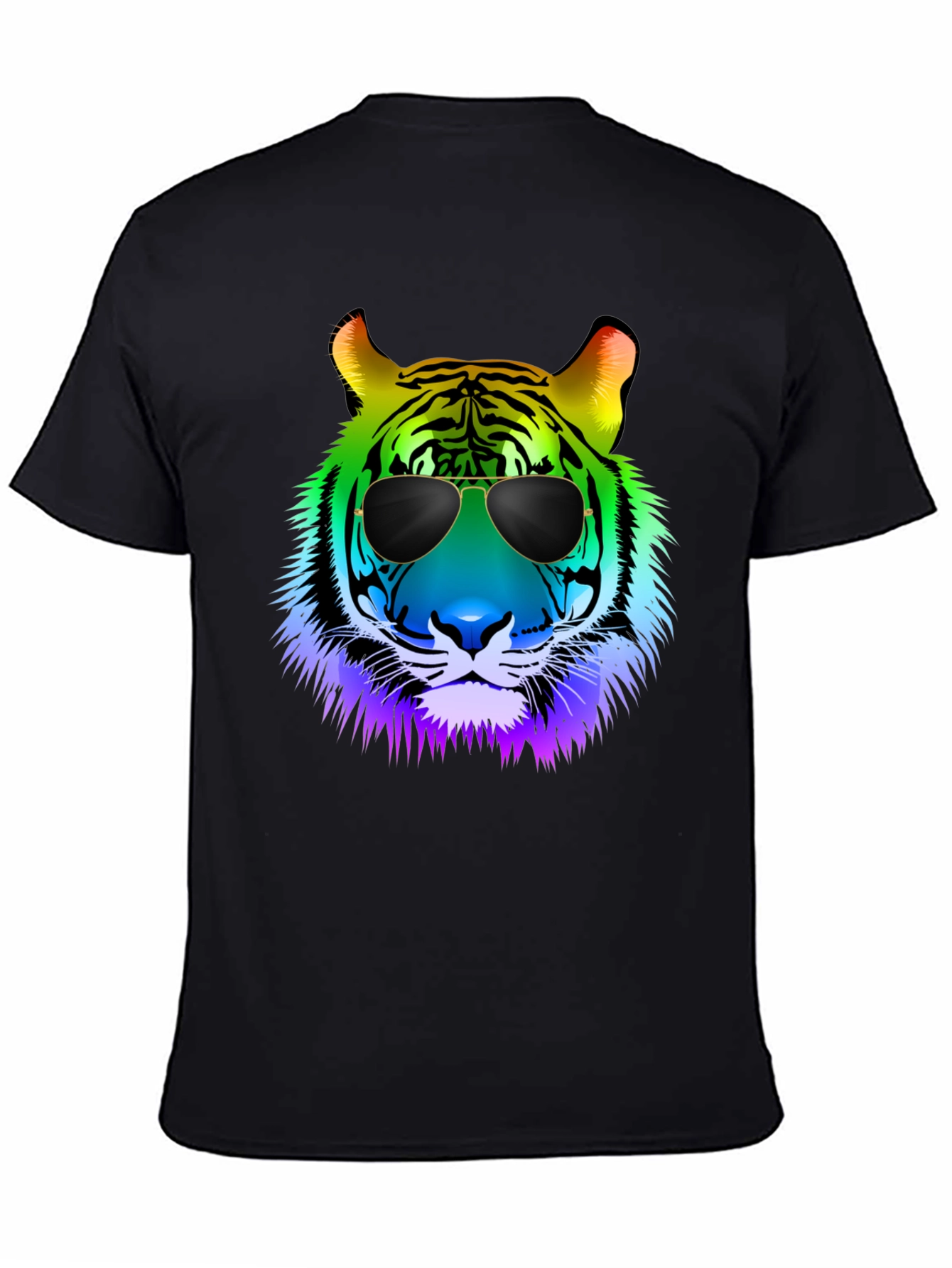 Rainbow Tiger Sunglasses Graphic Tee
