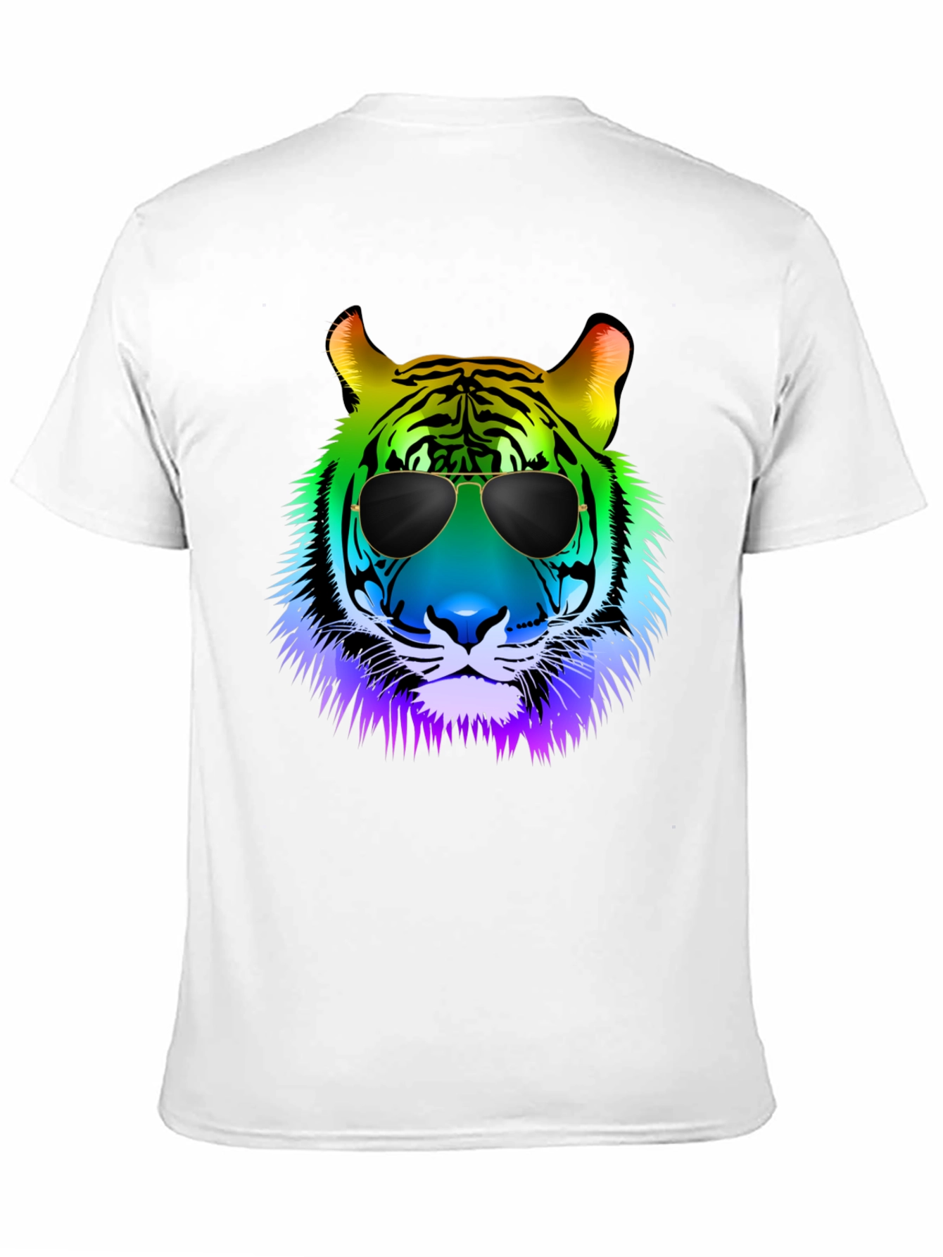 Rainbow Tiger Sunglasses Graphic Tee