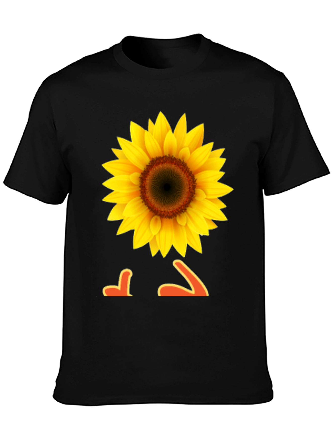 Sunflower Graphic Tee -  Black T-Shirt