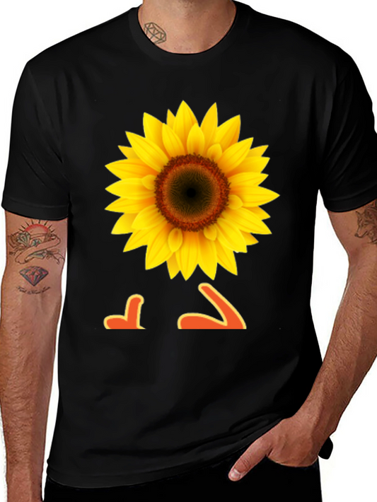 Sunflower Graphic Tee -  Black T-Shirt