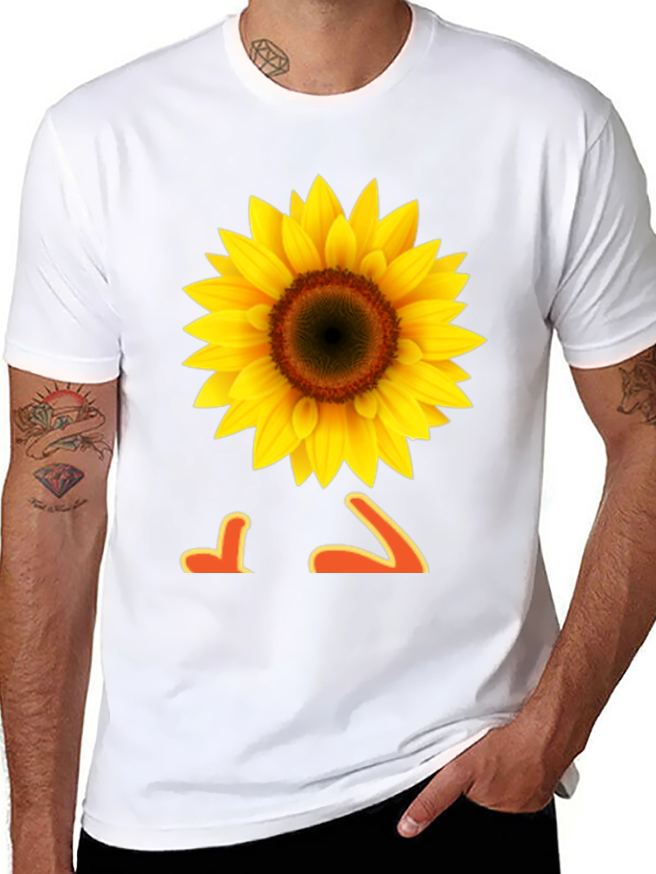 Sunflower Graphic Tee -  Black T-Shirt