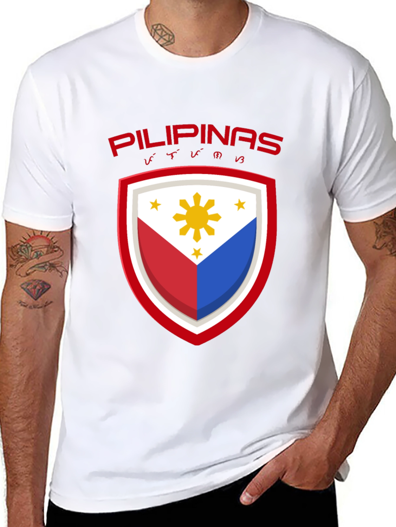 Pilipinas Shield Graphic Tee - Philippines Pride