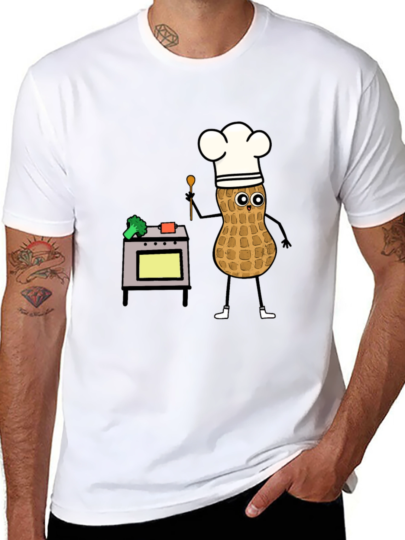 Chef Peanut T-Shirt: Funny Cartoon Cooking Tee