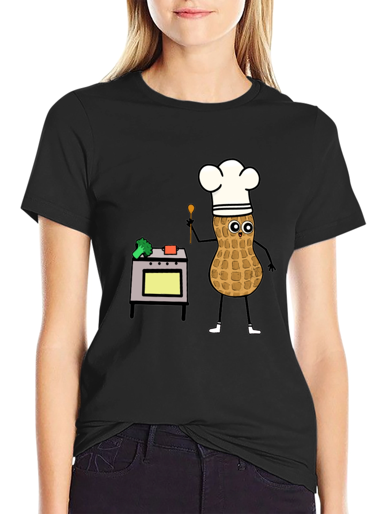 Chef Peanut T-Shirt: Funny Cartoon Cooking Tee