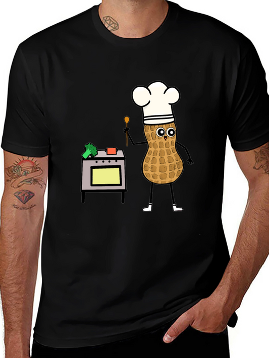 Chef Peanut T-Shirt: Funny Cartoon Cooking Tee