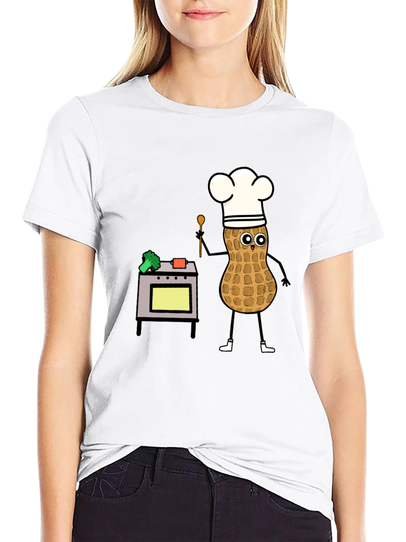 Chef Peanut T-Shirt: Funny Cartoon Cooking Tee