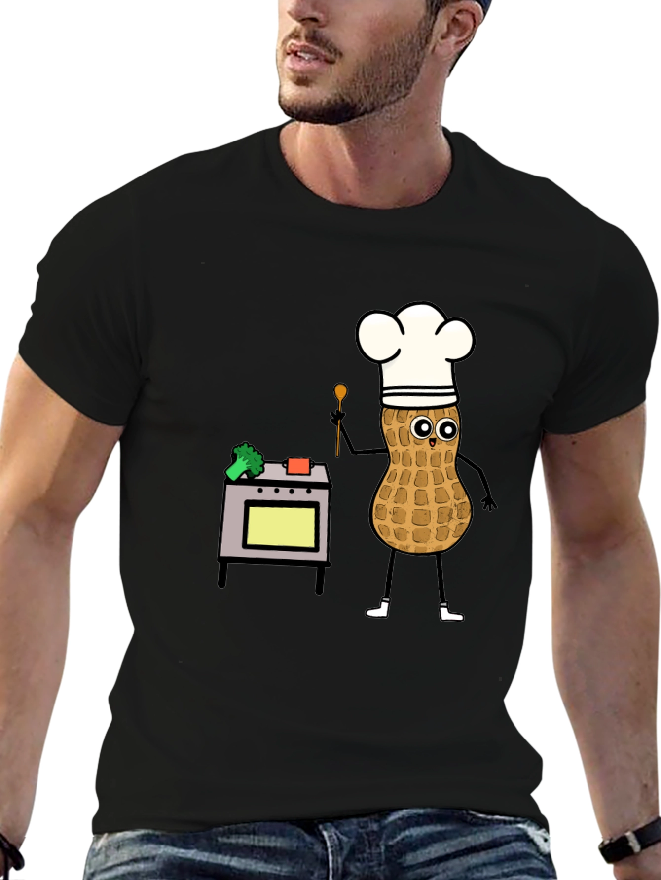 Chef Peanut T-Shirt: Funny Cartoon Cooking Tee