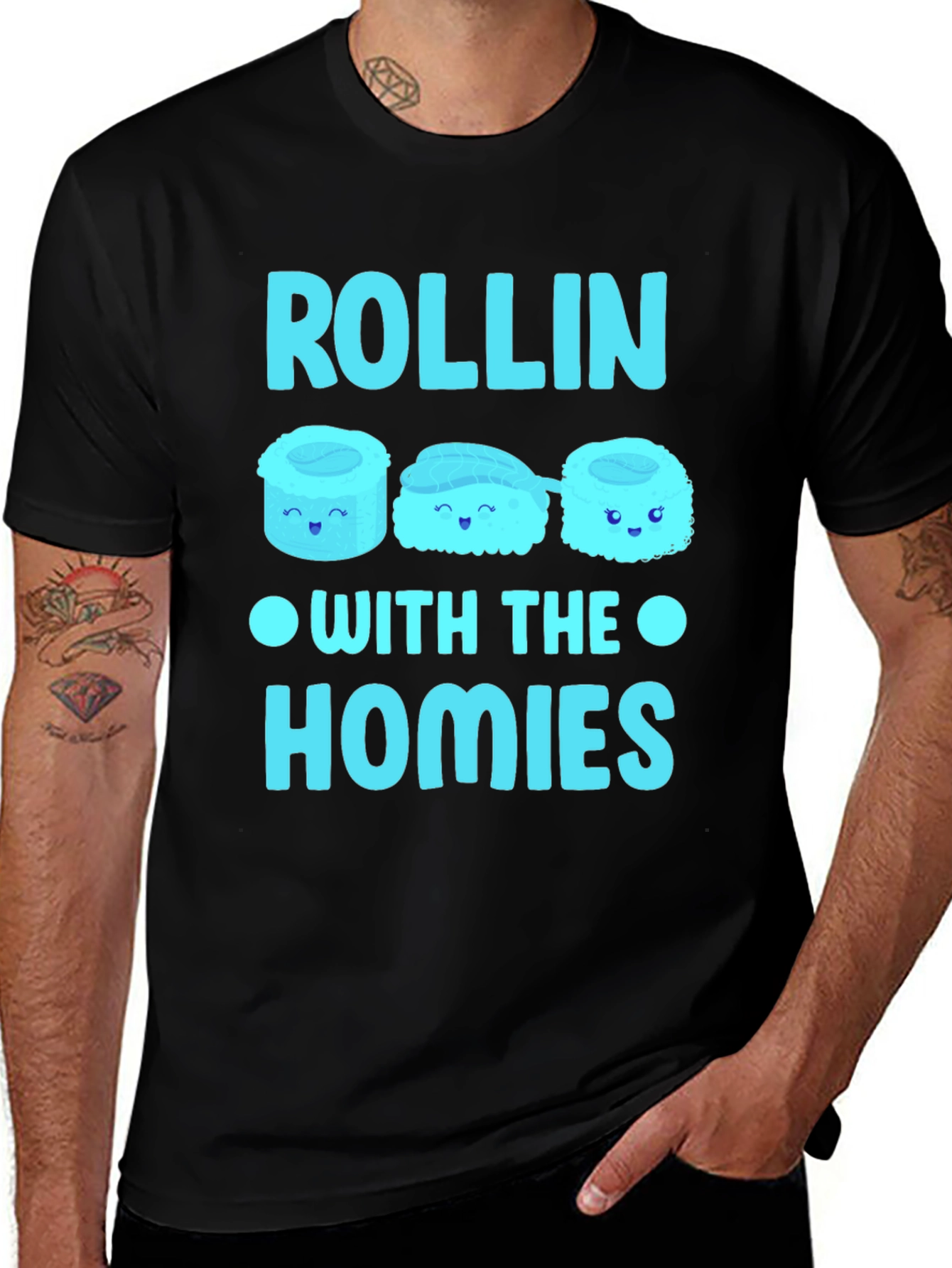 Rollin With The Homies Sushi T-Shirt
