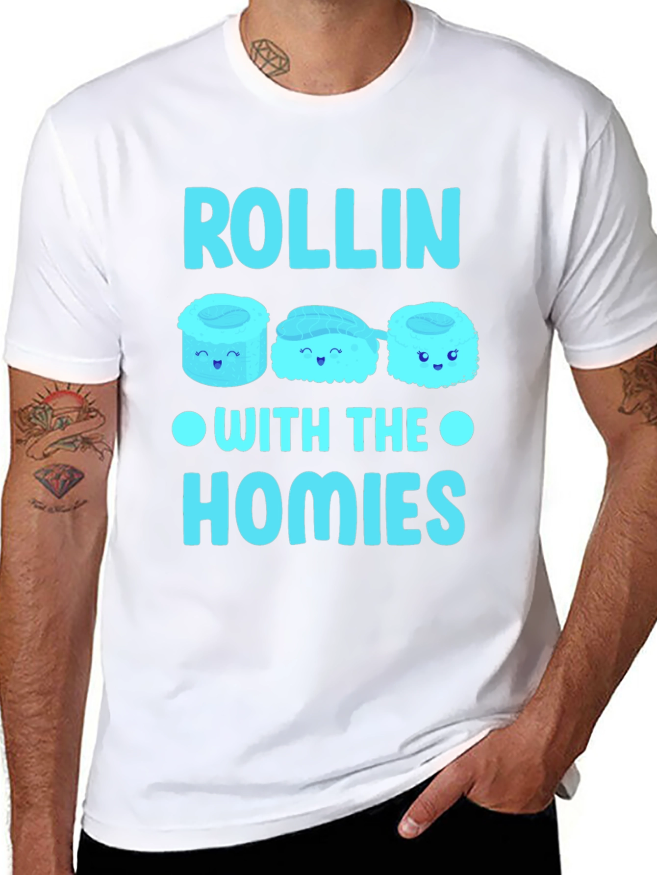 Rollin With The Homies Sushi T-Shirt