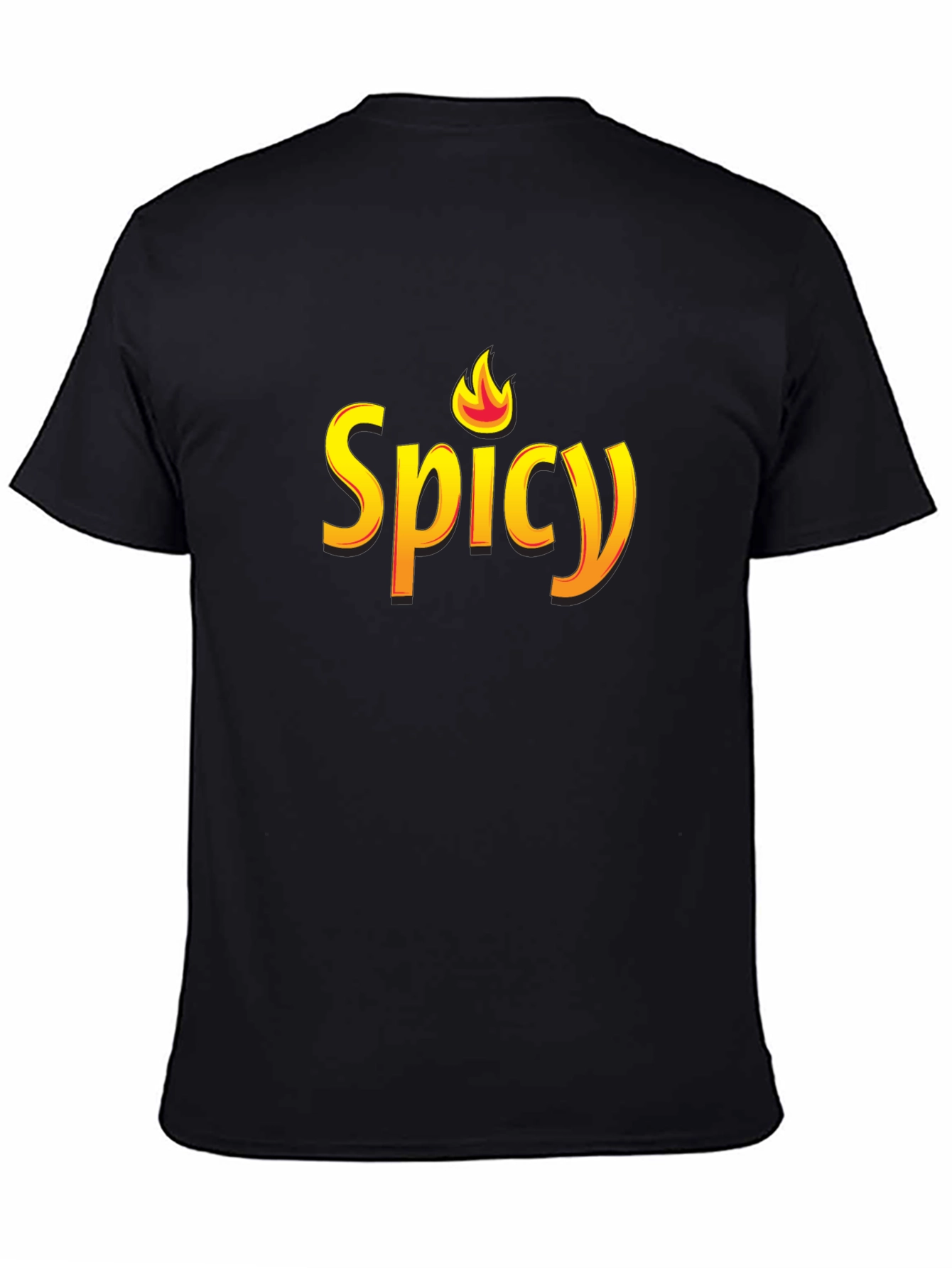 Spicy Graphic Black T-Shirt