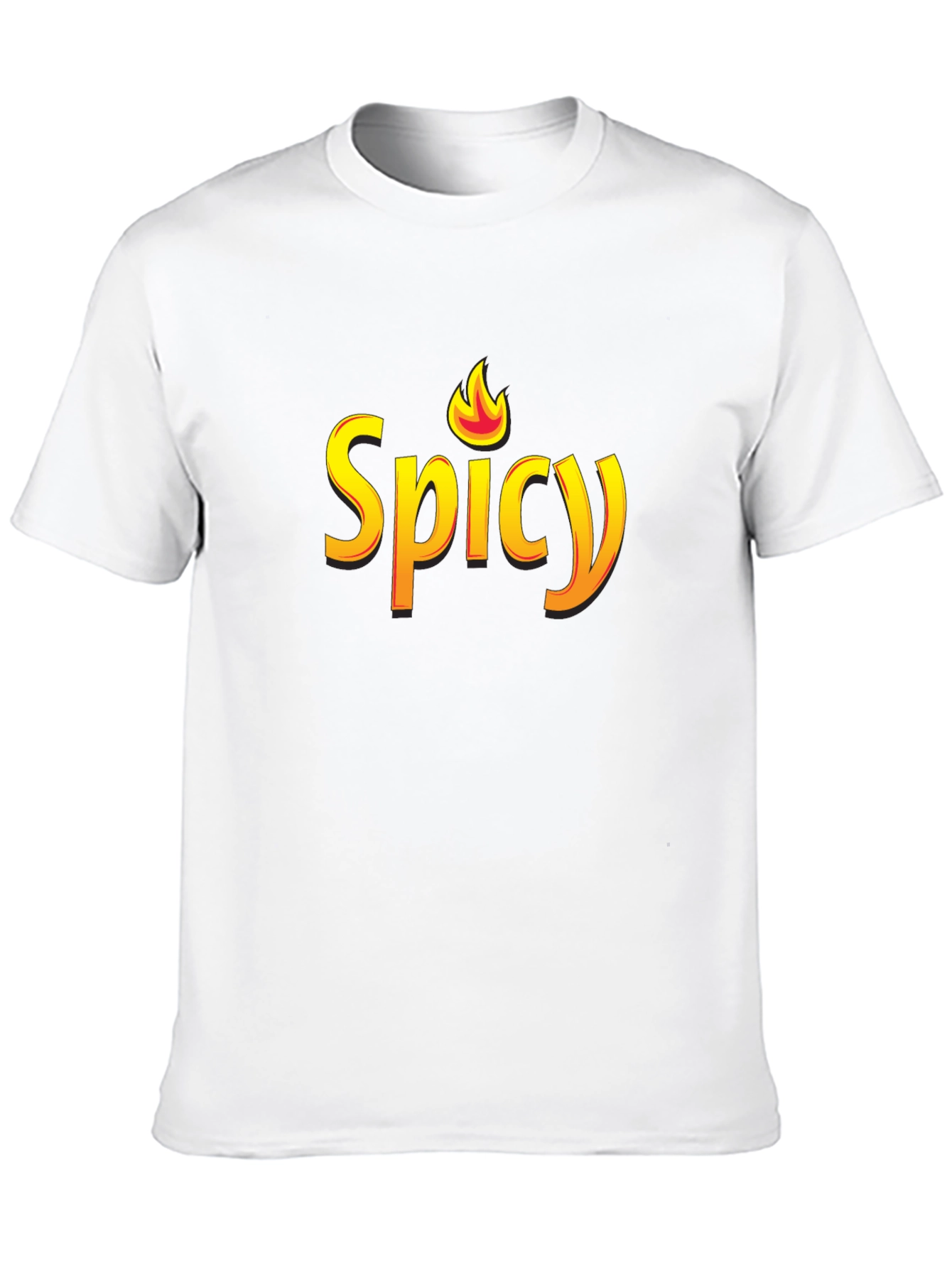 Spicy Graphic Black T-Shirt