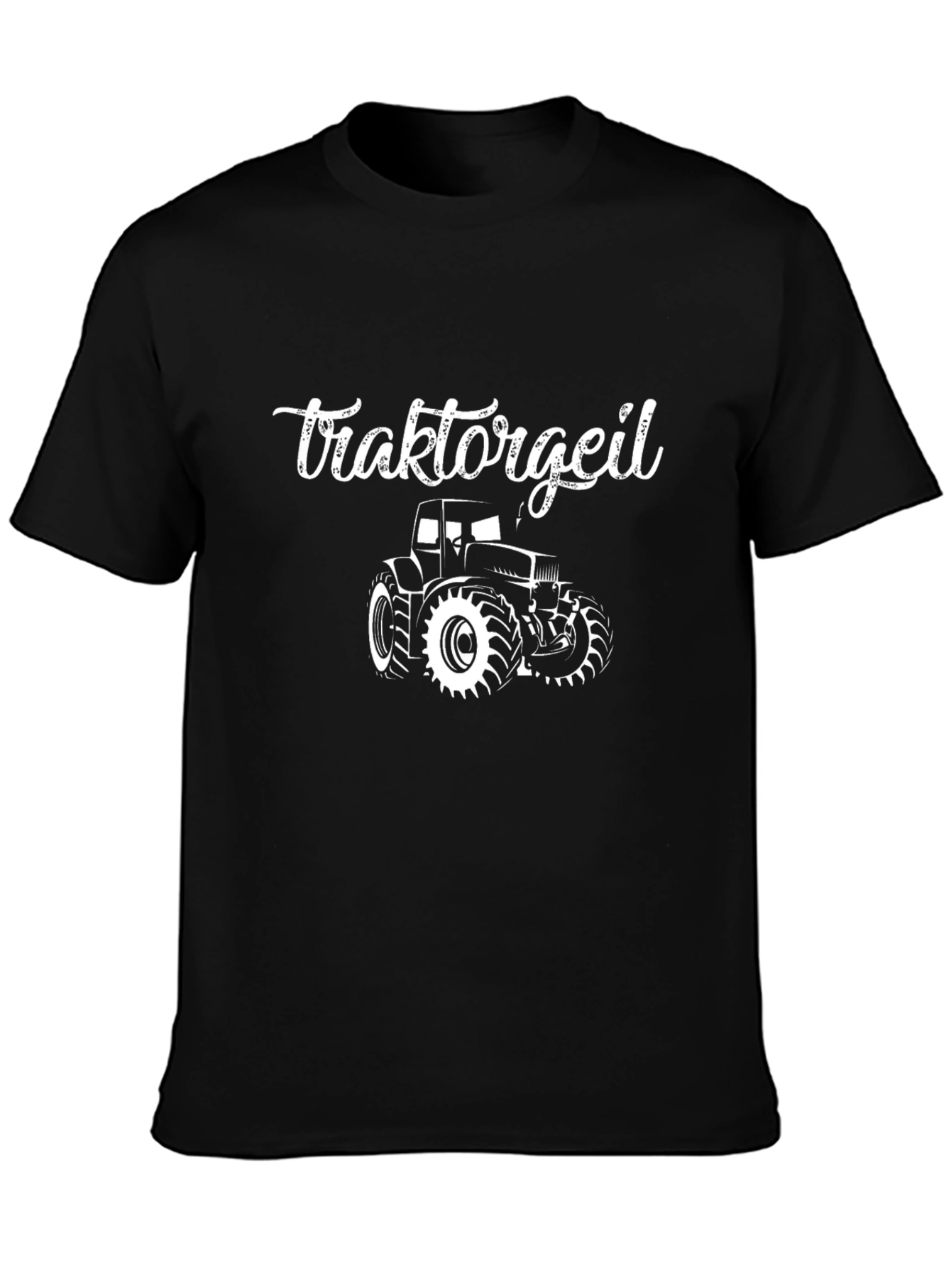 Tractorgeil Graphic Tee - Black Cotton T-Shirt