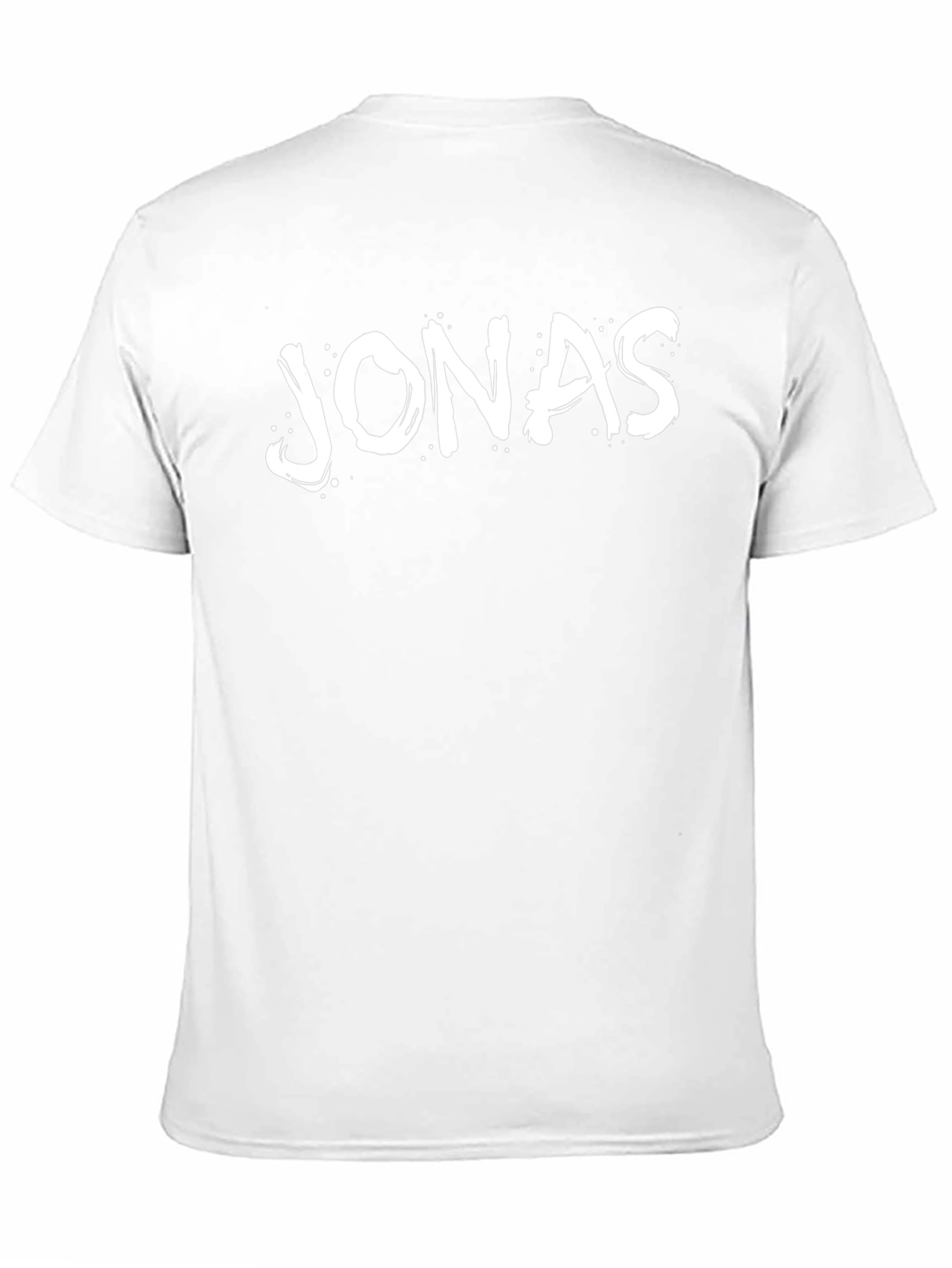 Jonas Personalized Black T-Shirt - Custom Name Tee