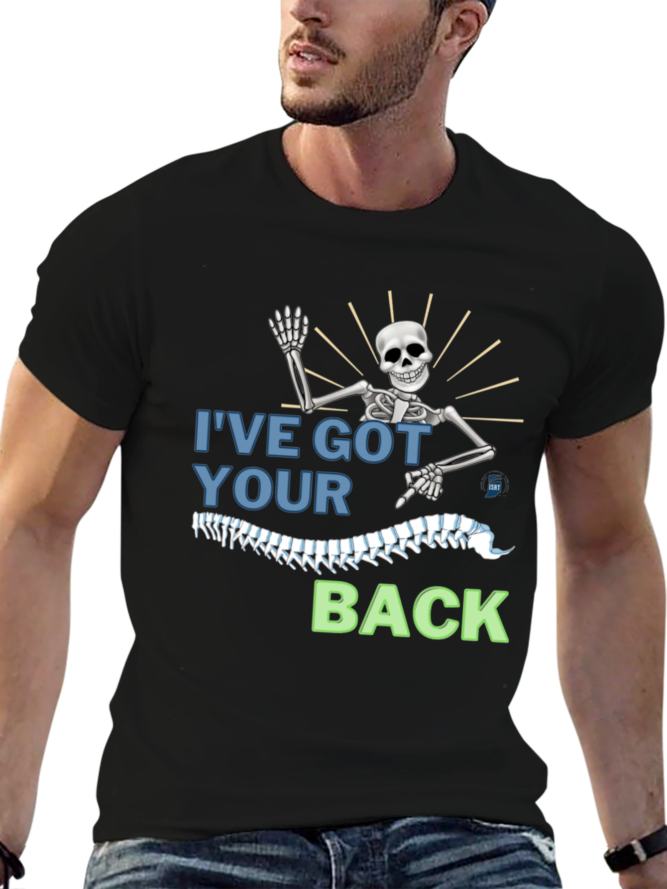 Ive Got Your Back Skeleton Graphic Tee