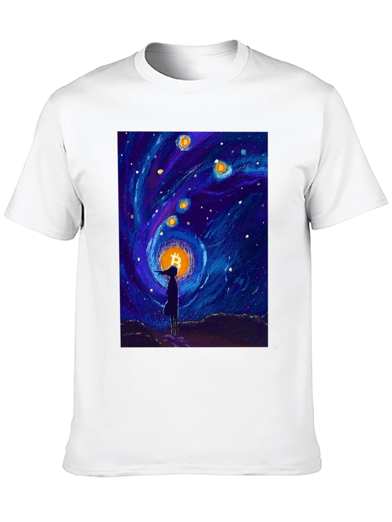 Bitcoin Starry Night T-Shirt
