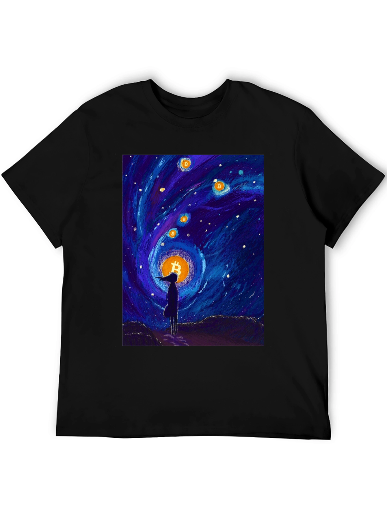 Bitcoin Starry Night T-Shirt