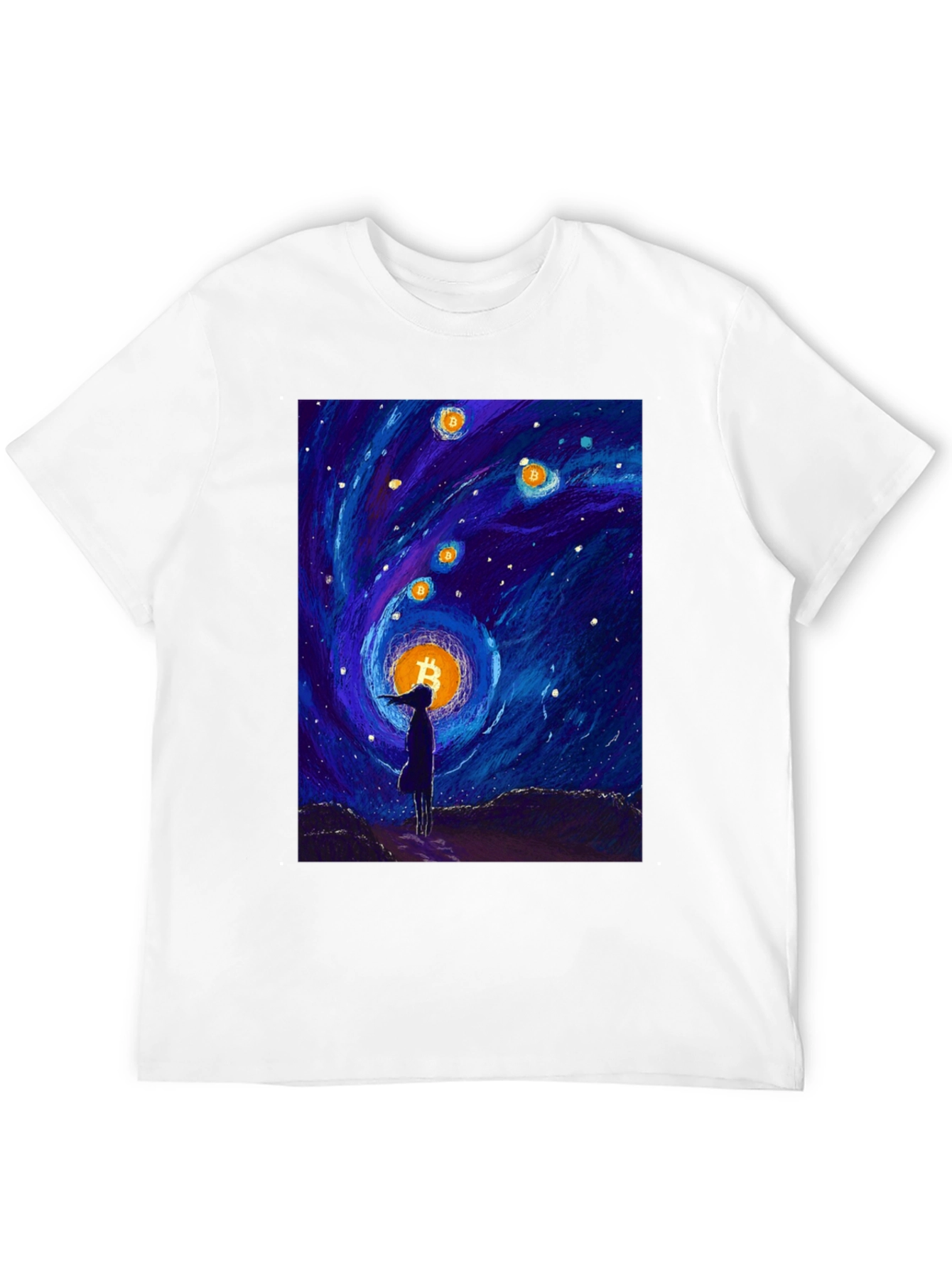 Bitcoin Starry Night T-Shirt