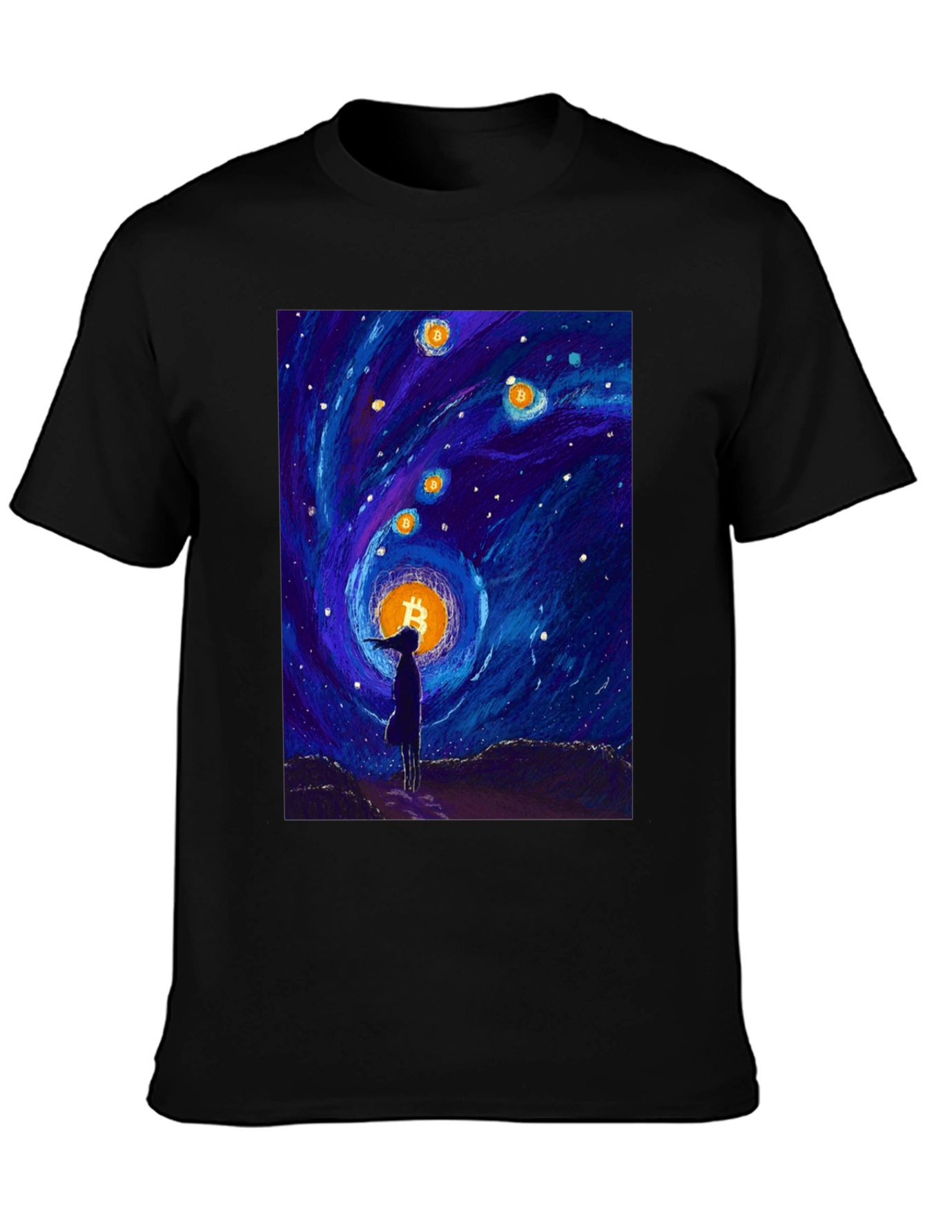 Bitcoin Starry Night T-Shirt