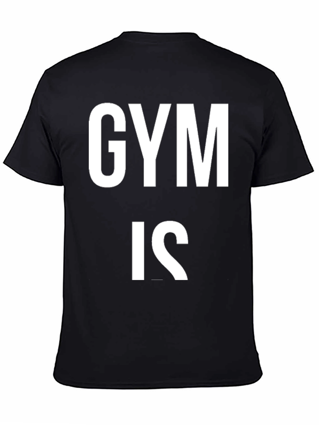 Gym Is My Therapy Black Graphic Tee