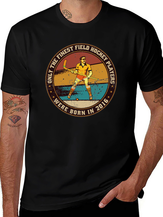 Field Hockey Player Born in 2016 Black T-Shirt