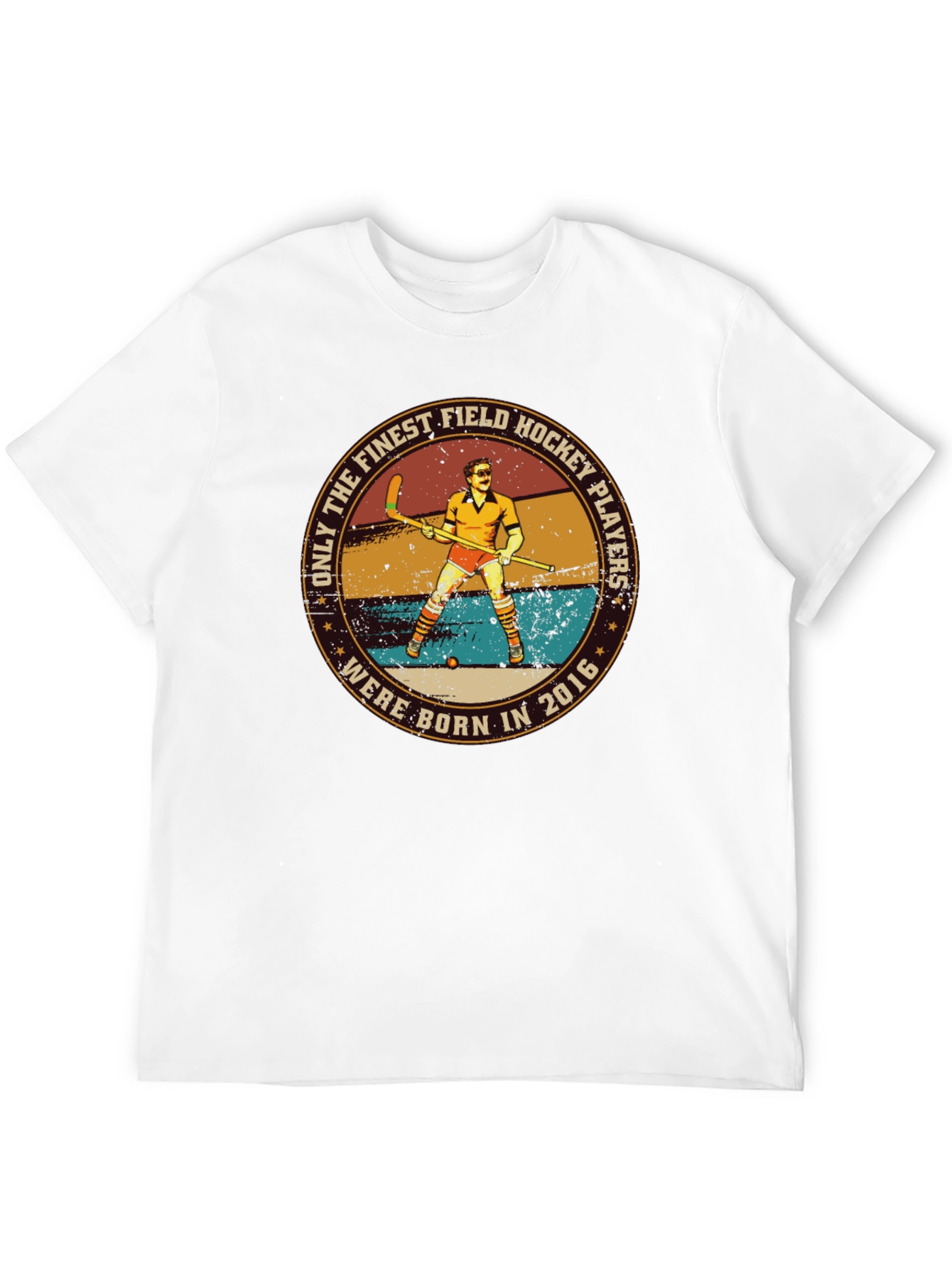 Field Hockey Player Born in 2016 Black T-Shirt