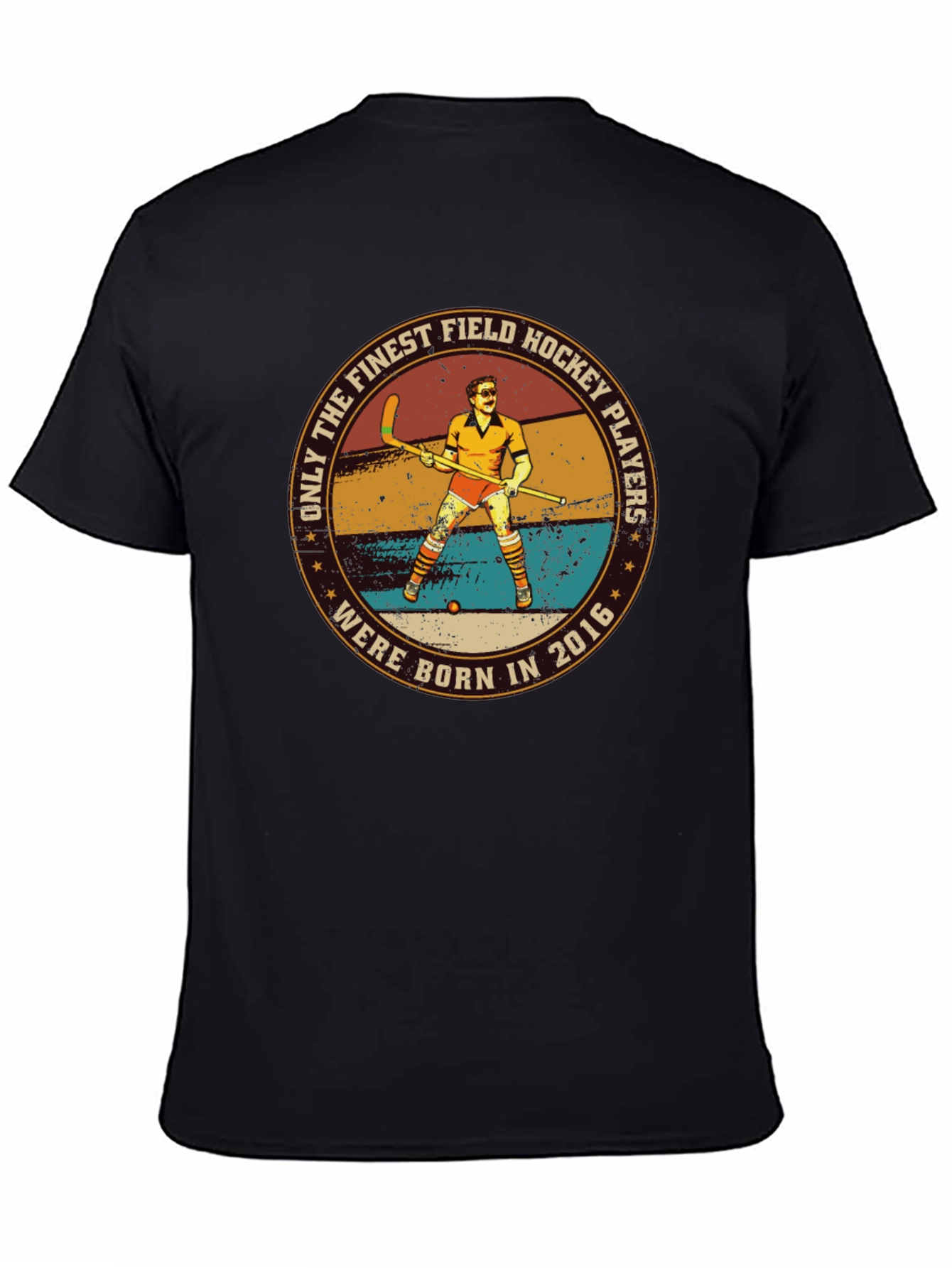 Field Hockey Player Born in 2016 Black T-Shirt