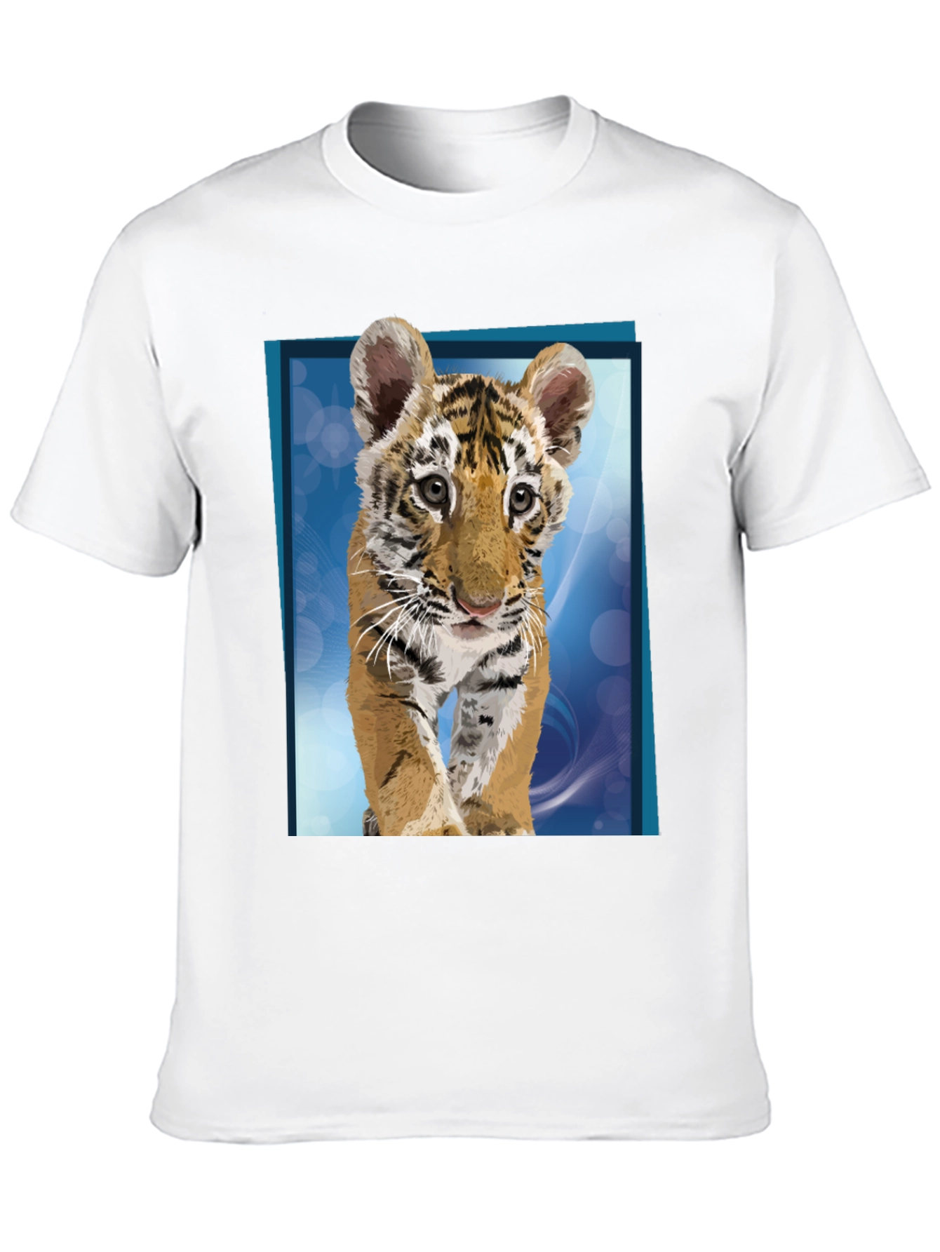 Tiger Cub Graphic Tee - Black Cotton T-Shirt